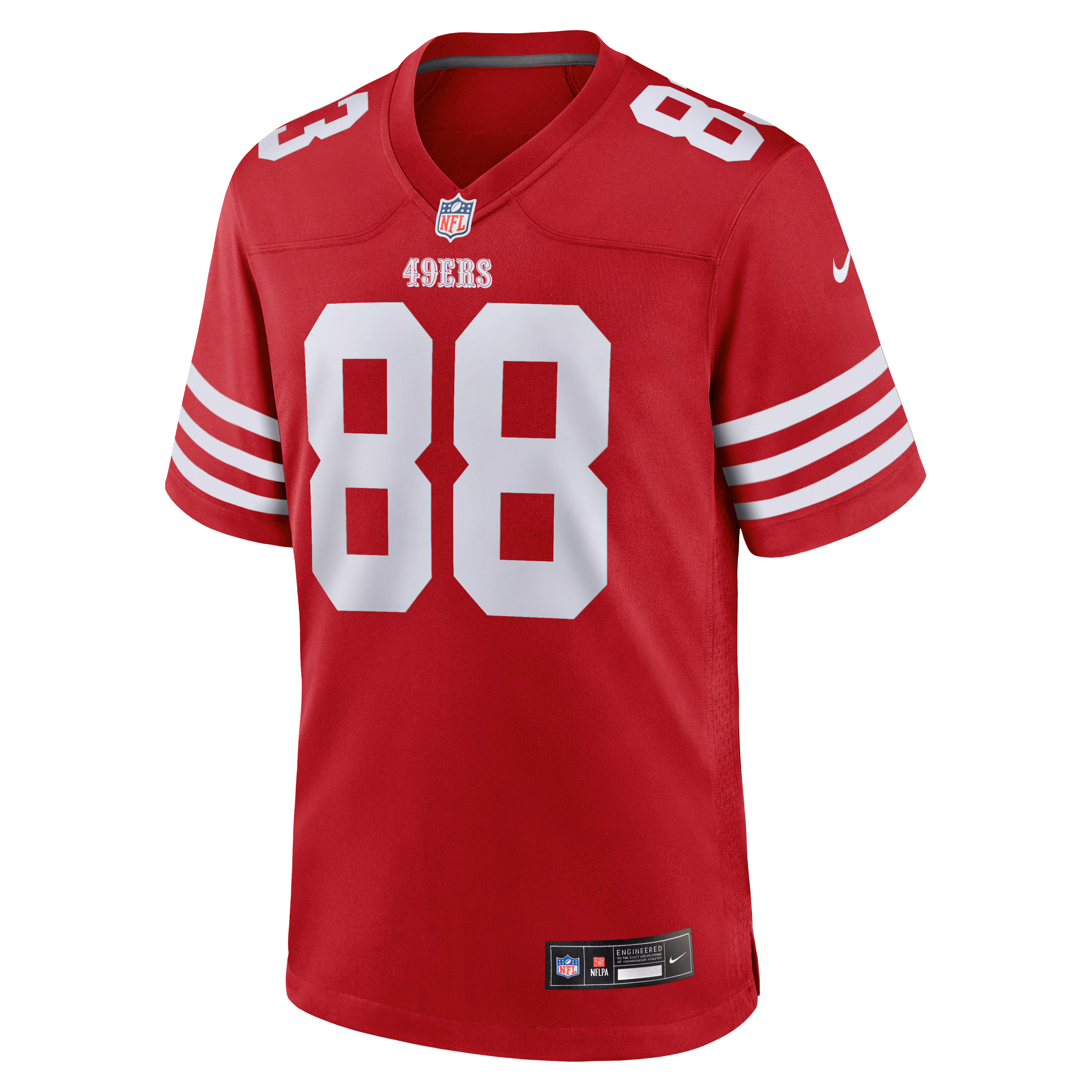 Jake Tonges San Francisco 49ers Nike Team Game Jersey -  Scarlet