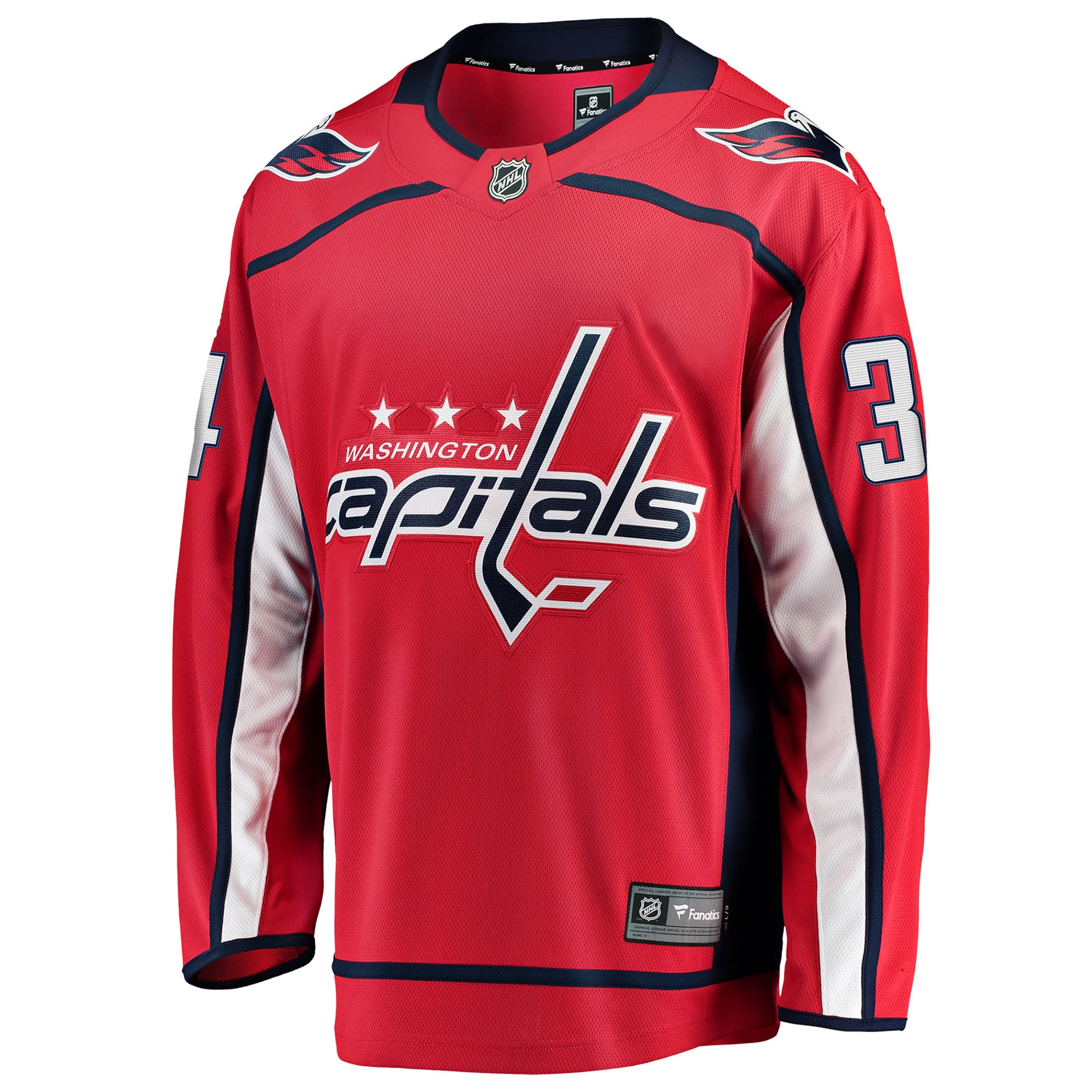 Justin Sourdif Washington Capitals Fanatics Home Breakaway Jersey - Red