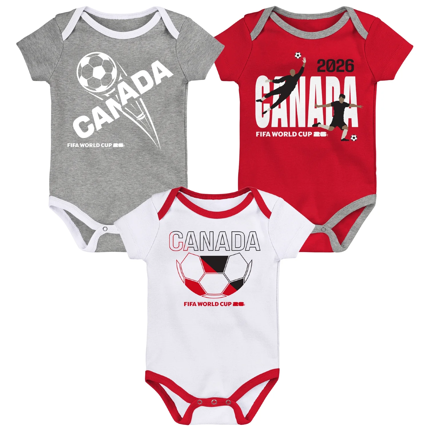 FIFA World Cup 2026™ Canada Onesie 3 Pack - Infant
