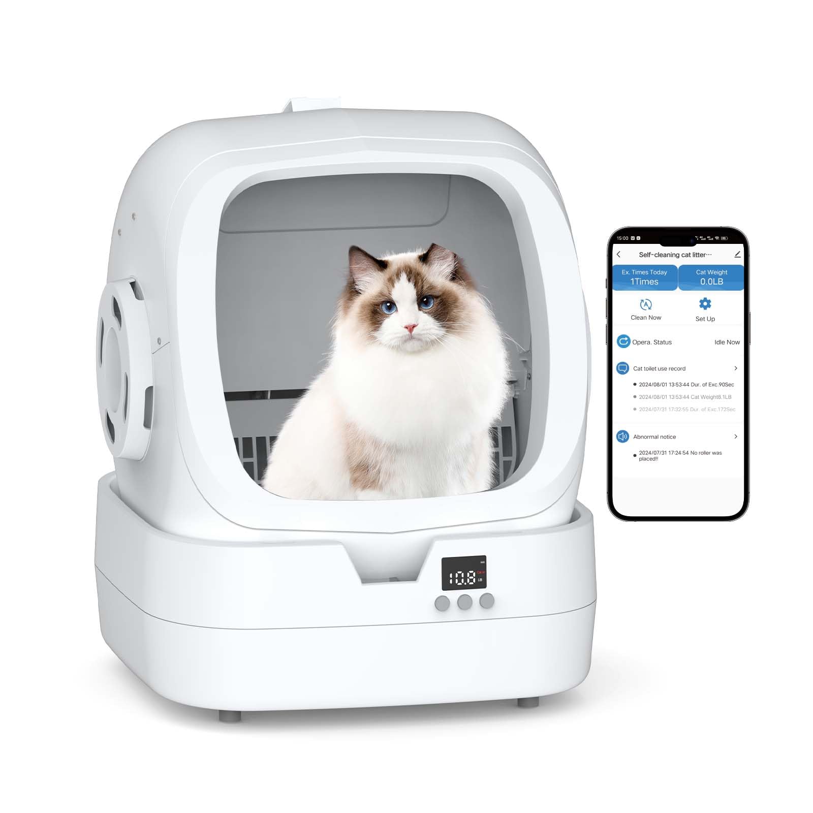 MINTAKAWA Automatic Cat Litter Box - Self-Cleaning, App Control