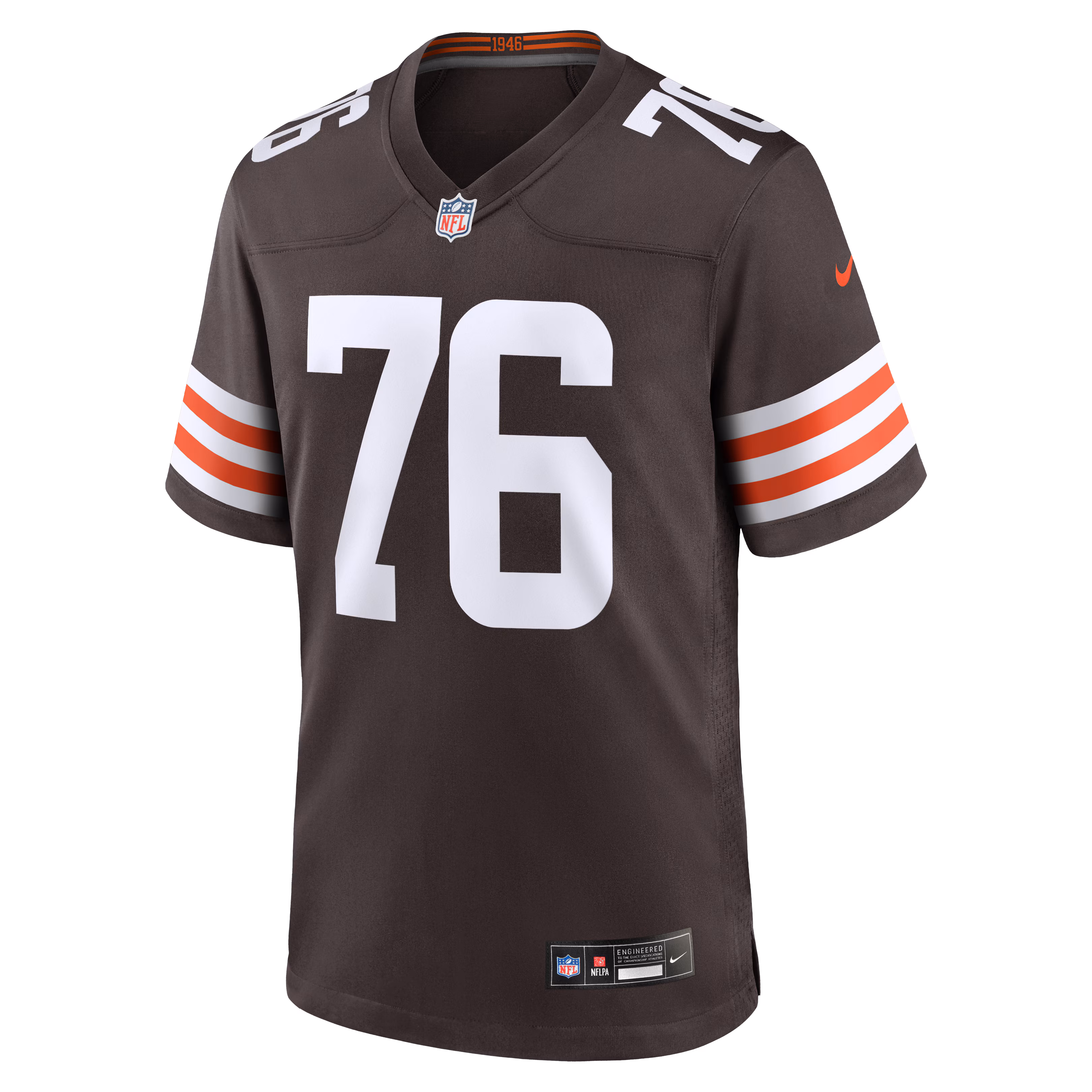 Lou Groza Cleveland Browns Nike Game Retired Player Jersey - Brown