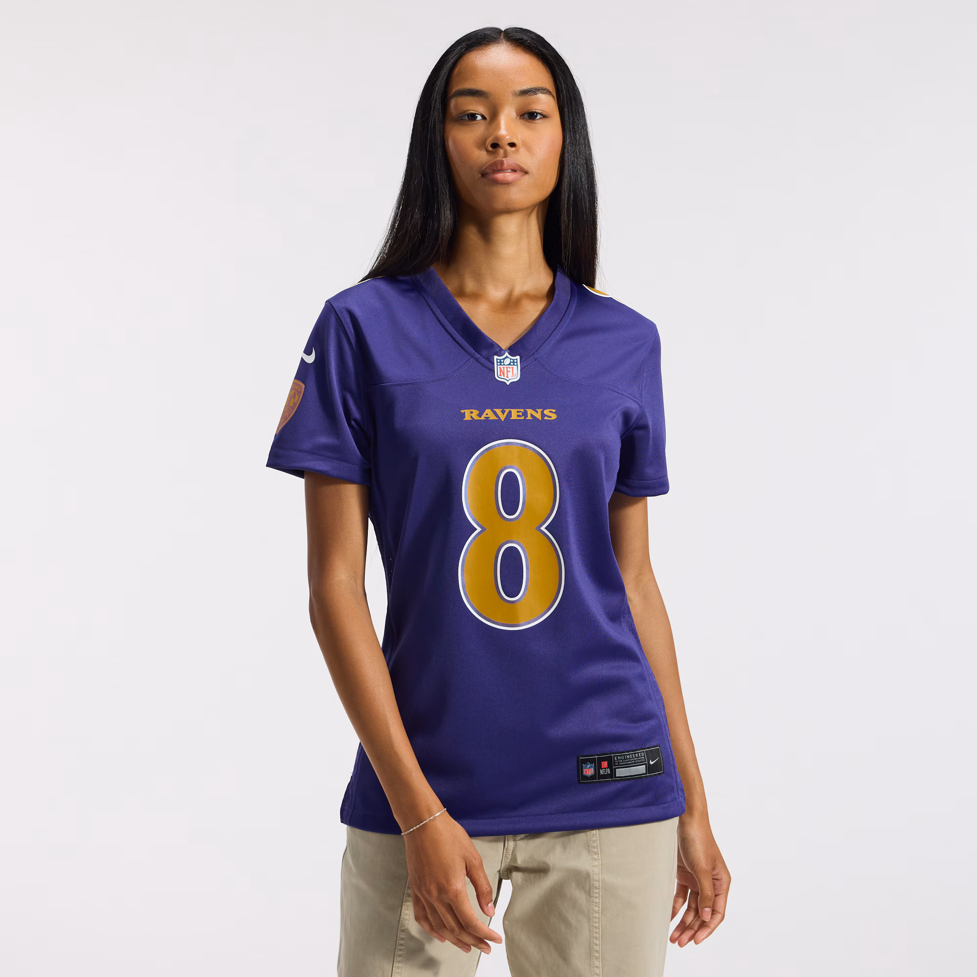 Lamar Jackson Baltimore Ravens Nike Women's Alternate Game Jersey - Purple