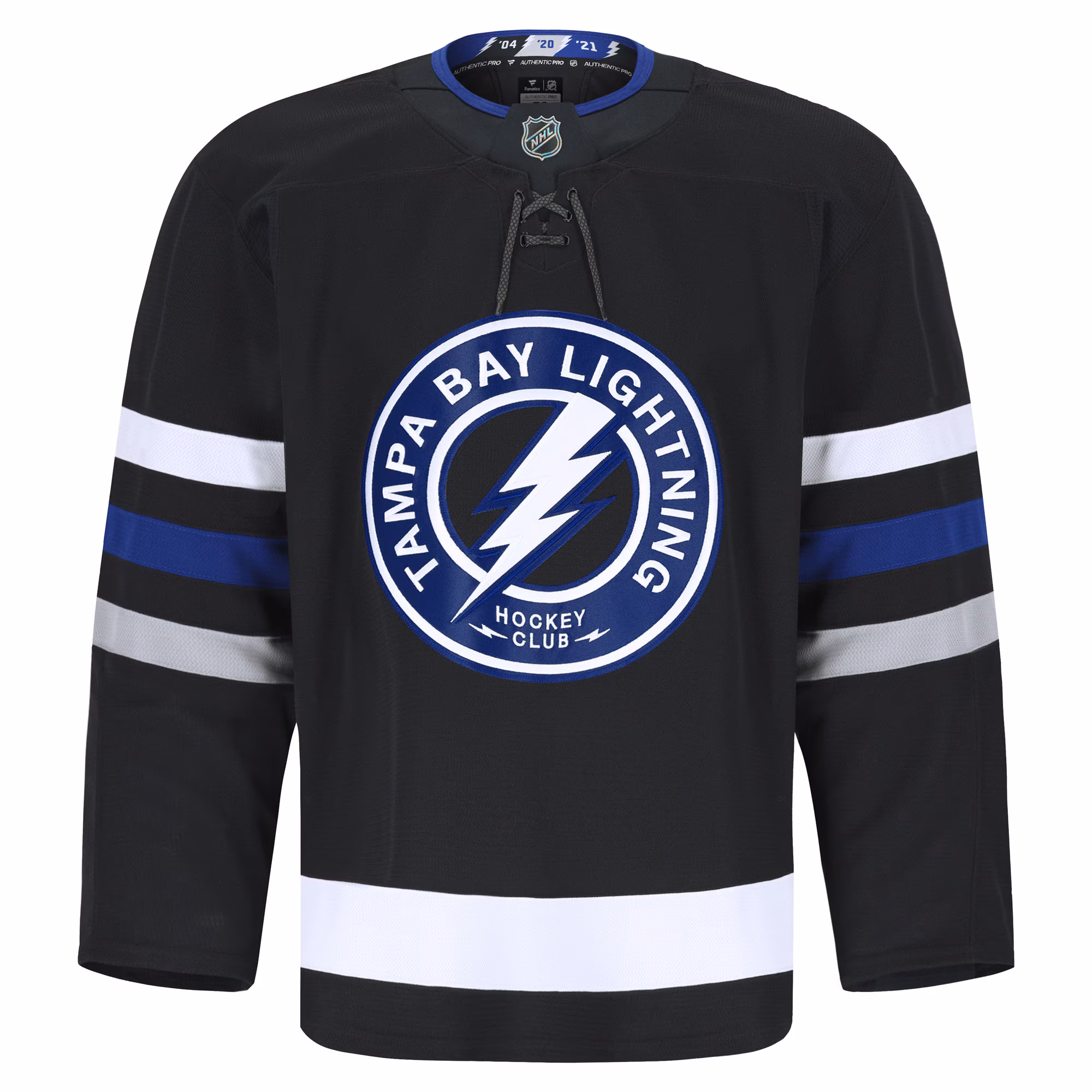 Tampa Bay Lightning Fanatics Alternate Authentic Pro Jersey - Black
