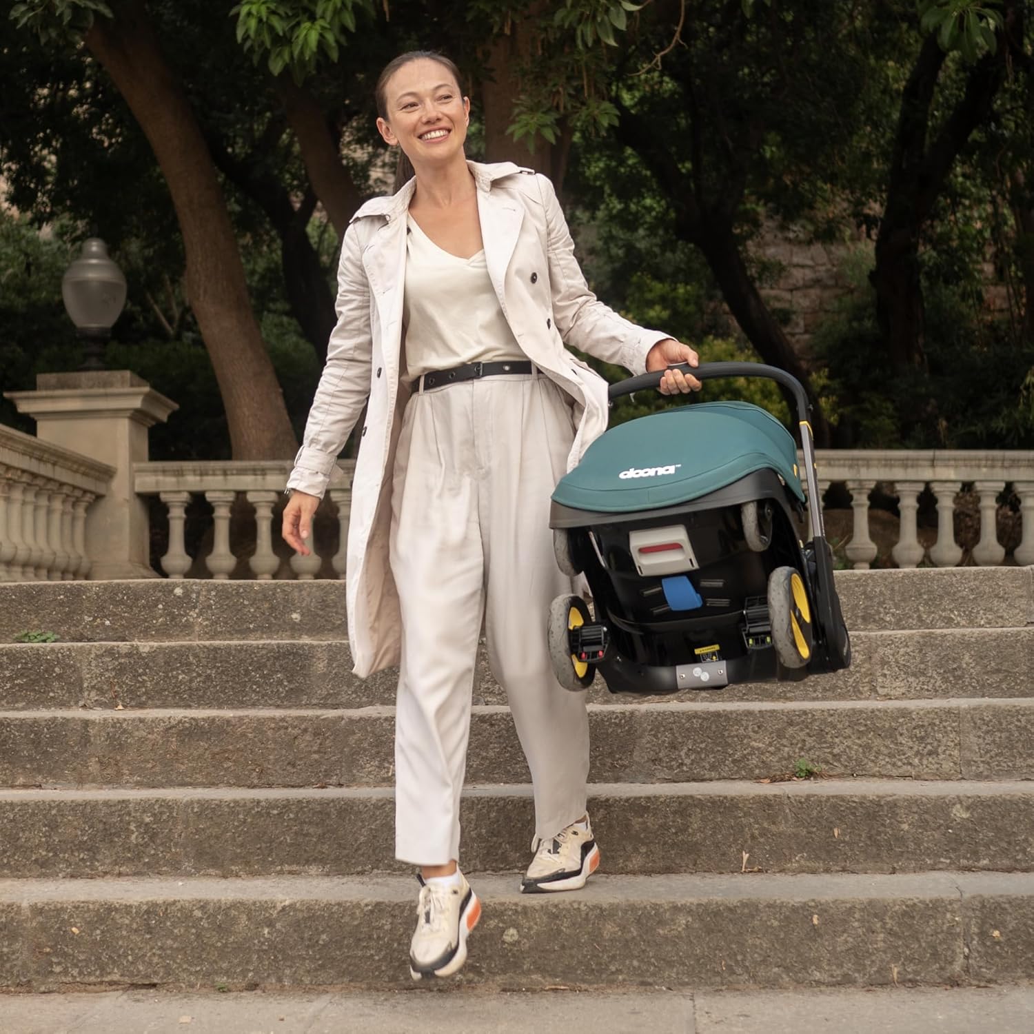 Doona Car Seat & Stroller, Deep Blue - All-in-One Travel System