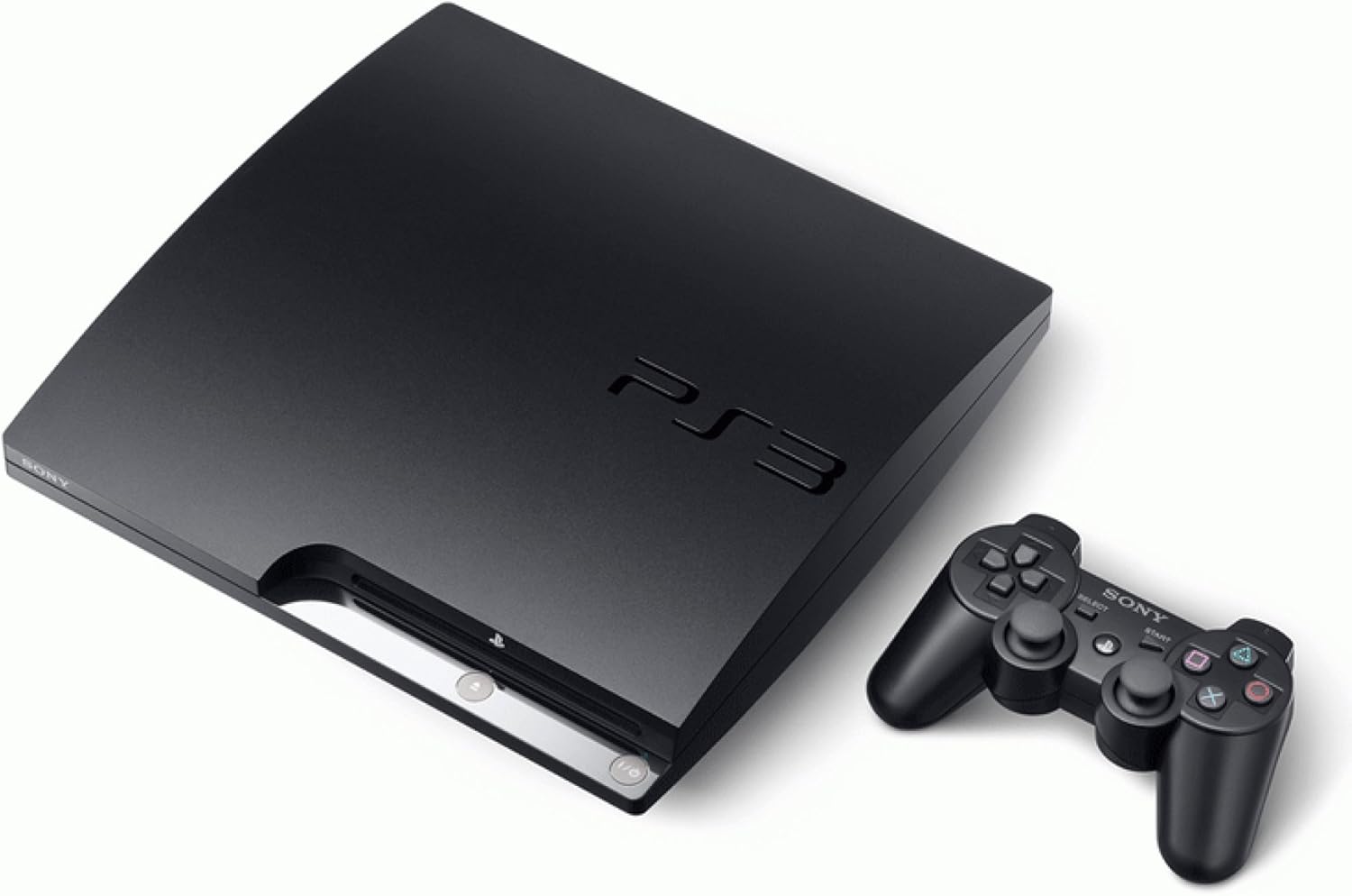 Sony PlayStation 3 Slim 320 GB Charcoal Black Console (Renewed)