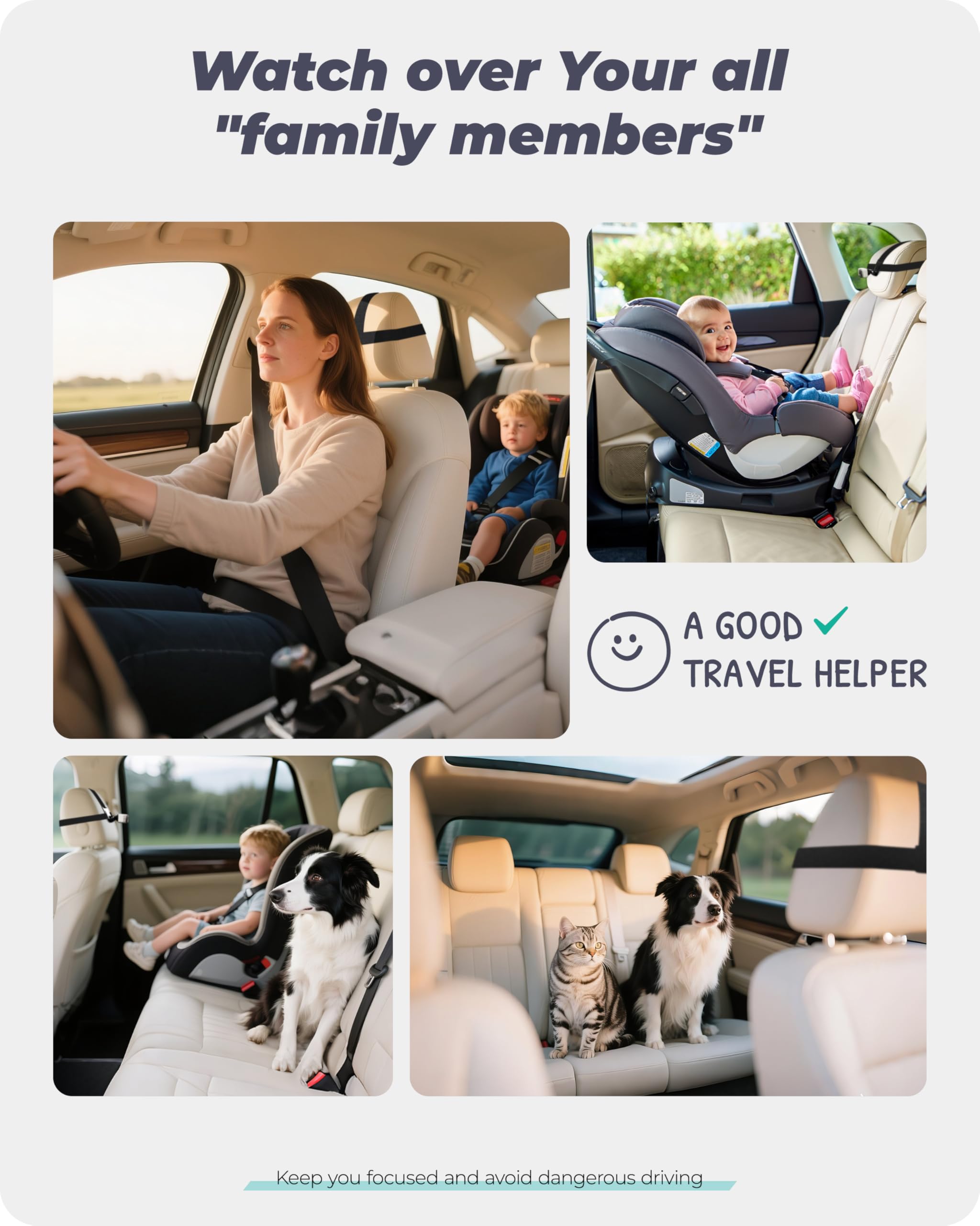WEMOH Magnetic Double Car Camera With 5