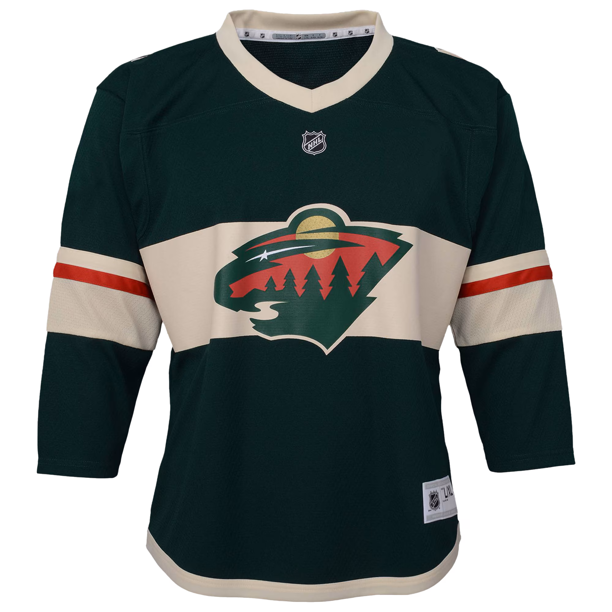 Minnesota Wild Youth Replica Custom Jersey - Green
