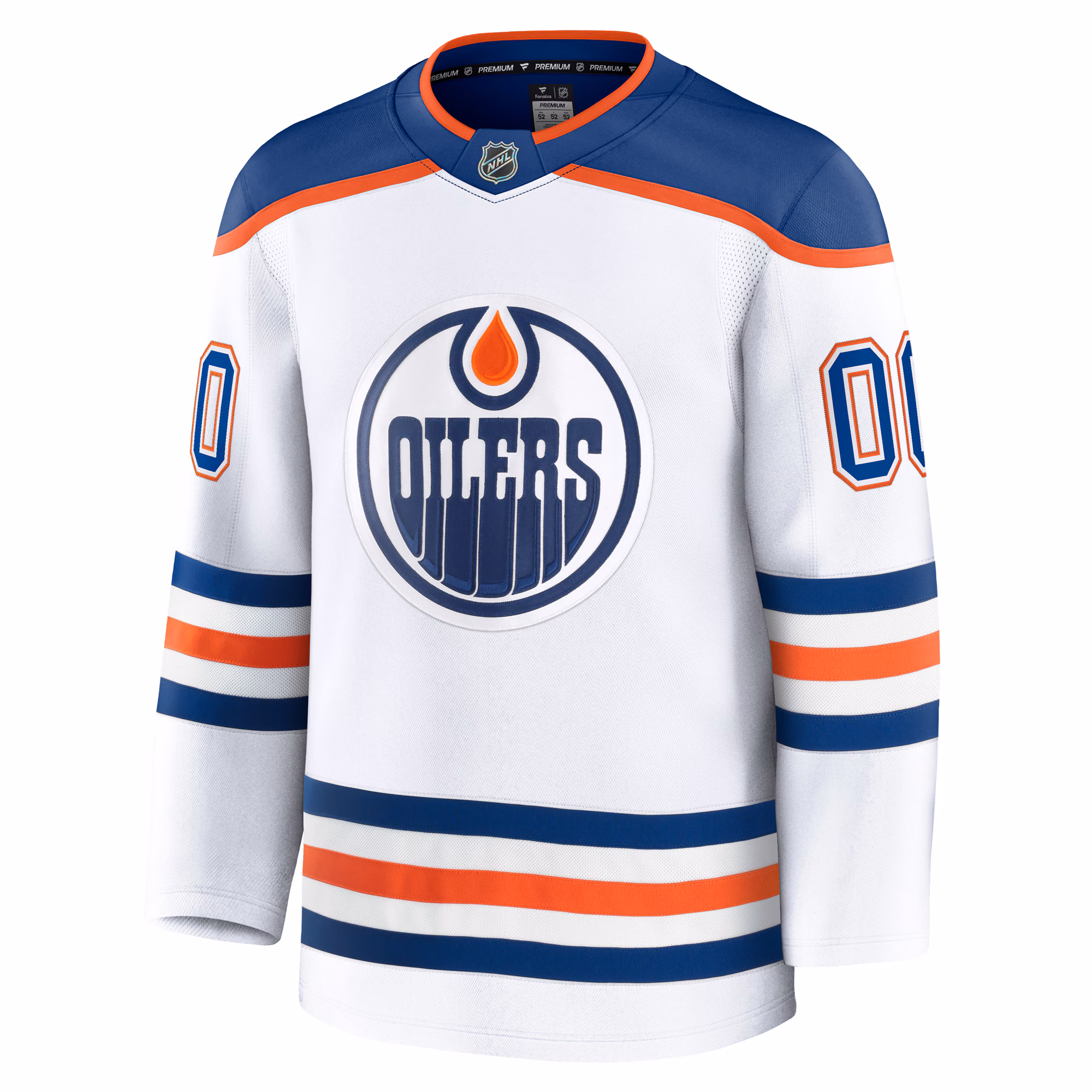 Edmonton Oilers Fanatics Away Premium Custom Jersey - White