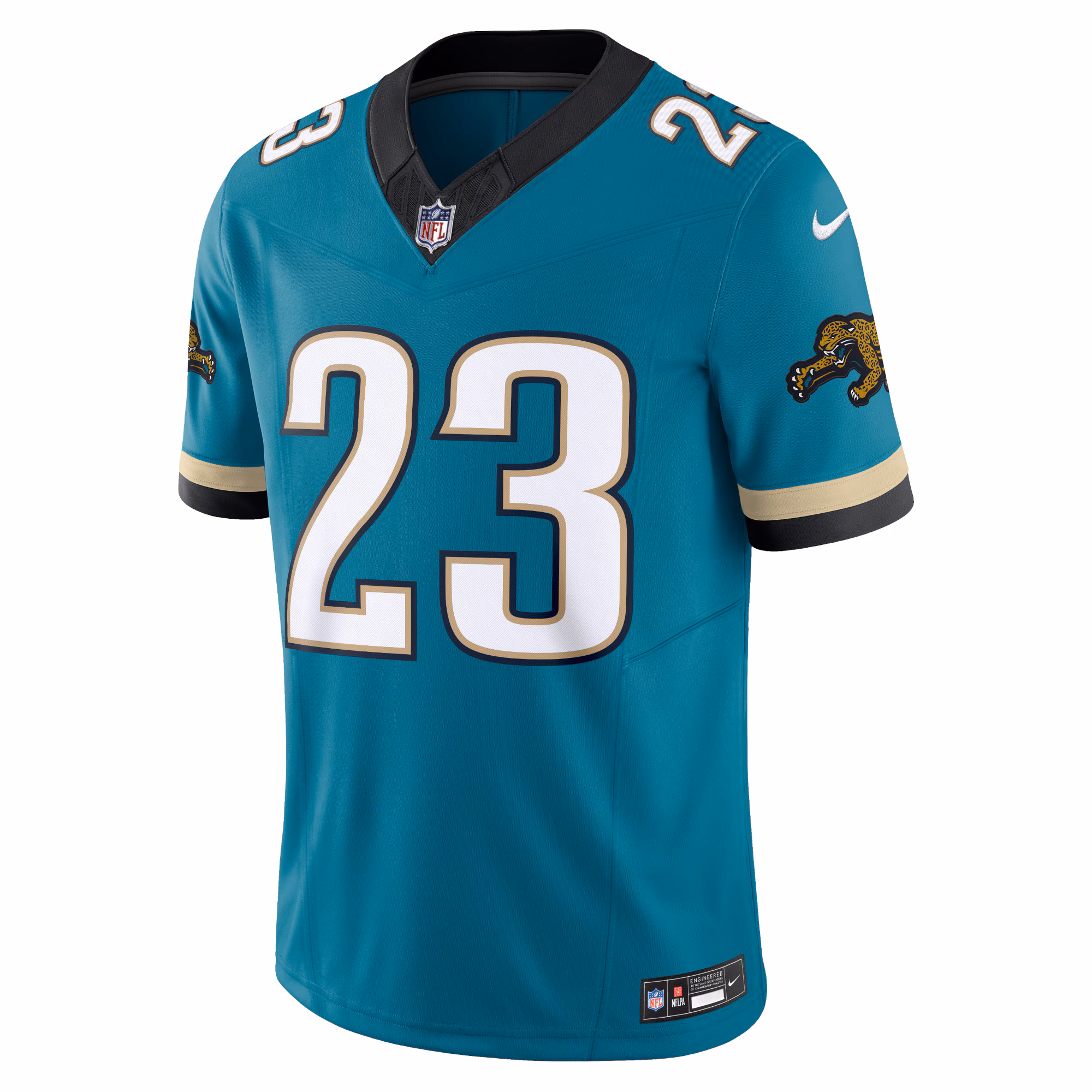 Foye Oluokun Jacksonville Jaguars Nike Prowler Throwback Vapor F.U.S.E. Limited Jersey - Teal