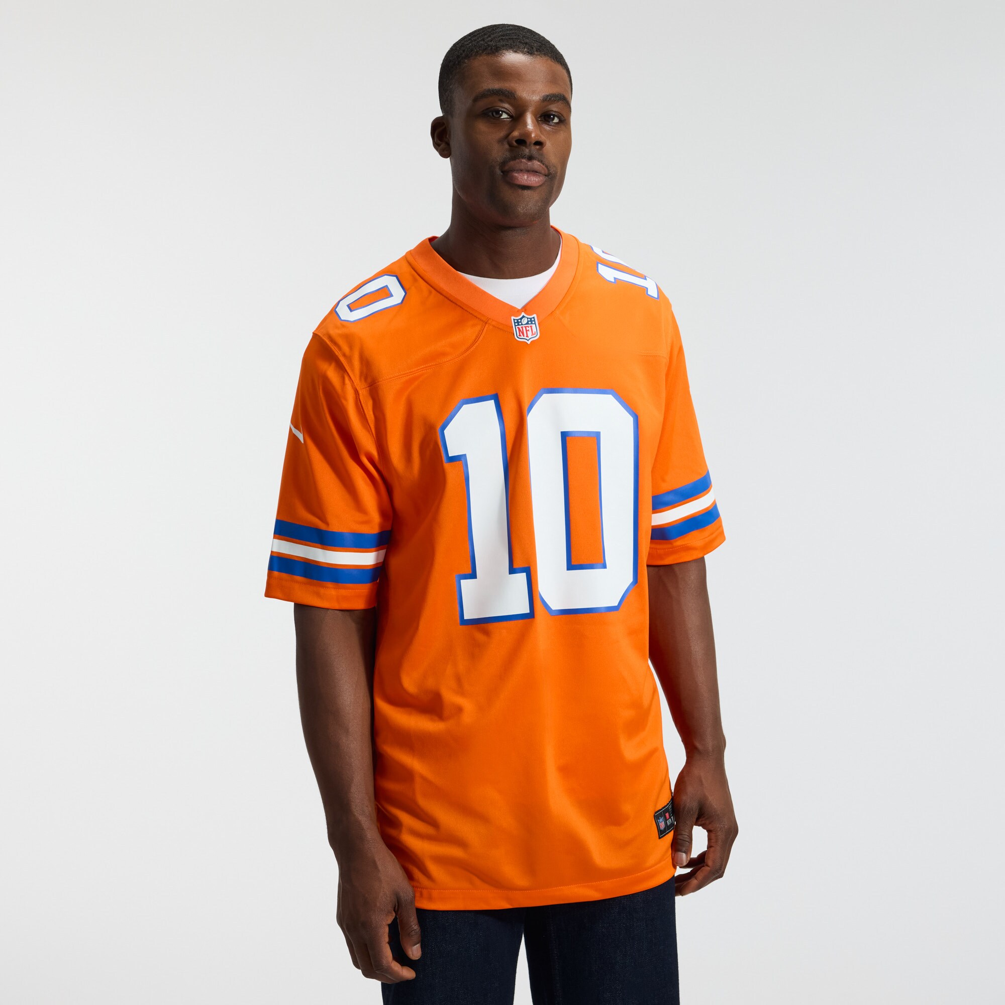 Bo Nix Denver Broncos Nike Mile High Collection 1977 Throwback Player Game Jersey - Orange