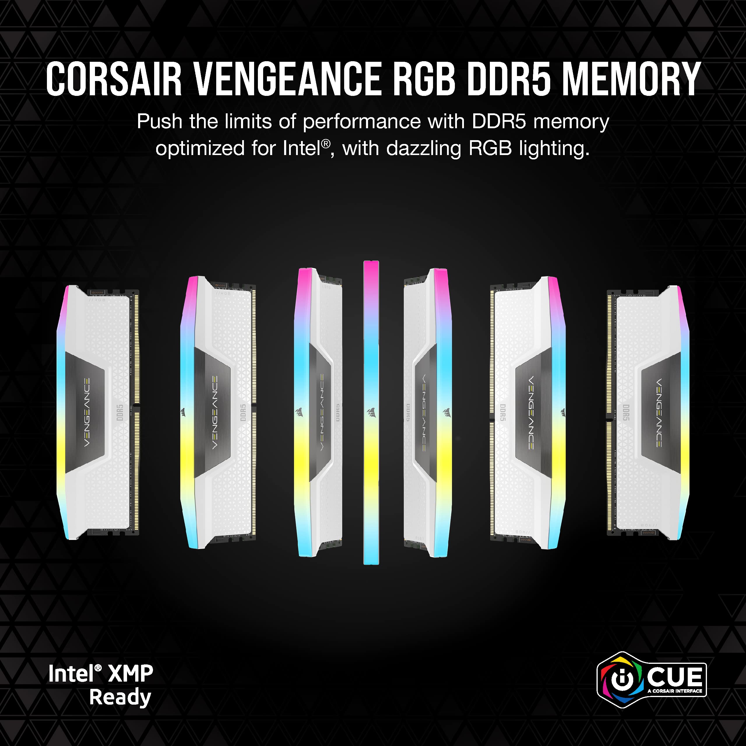 CORSAIR VENGEANCE RGB DDR5 32GB (2x16GB) 6000MHz RAM