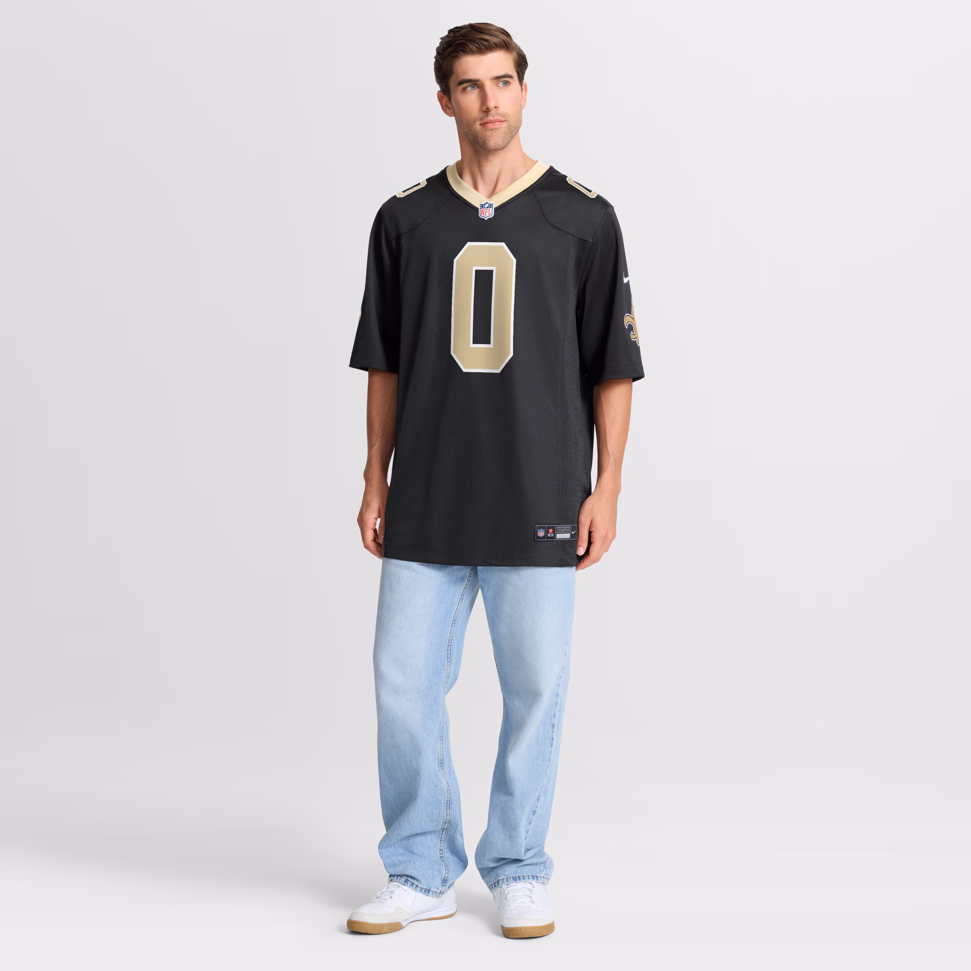 Jordyn Tyson New Orleans Saints Nike 2026 NFL Draft First Round Pick No. 8 Team Game Jersey - Black