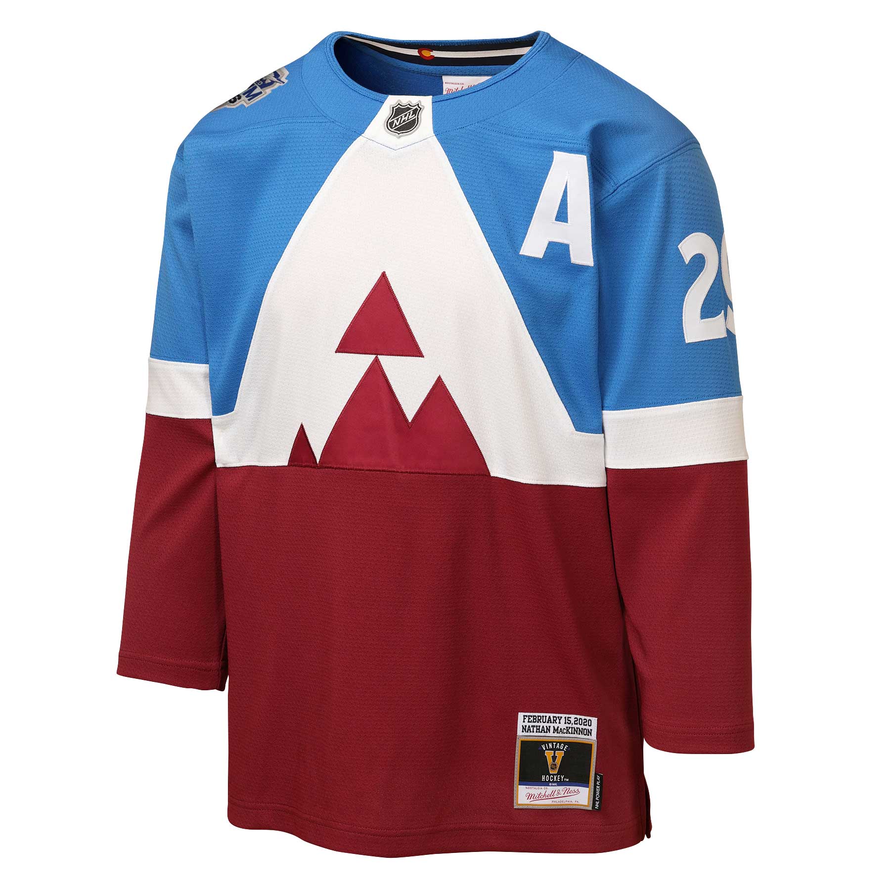 Nathan MacKinnon Colorado Avalanche Mitchell & Ness Youth 2020 Stadium Series Power Play Jersey - Blue/Burgundy