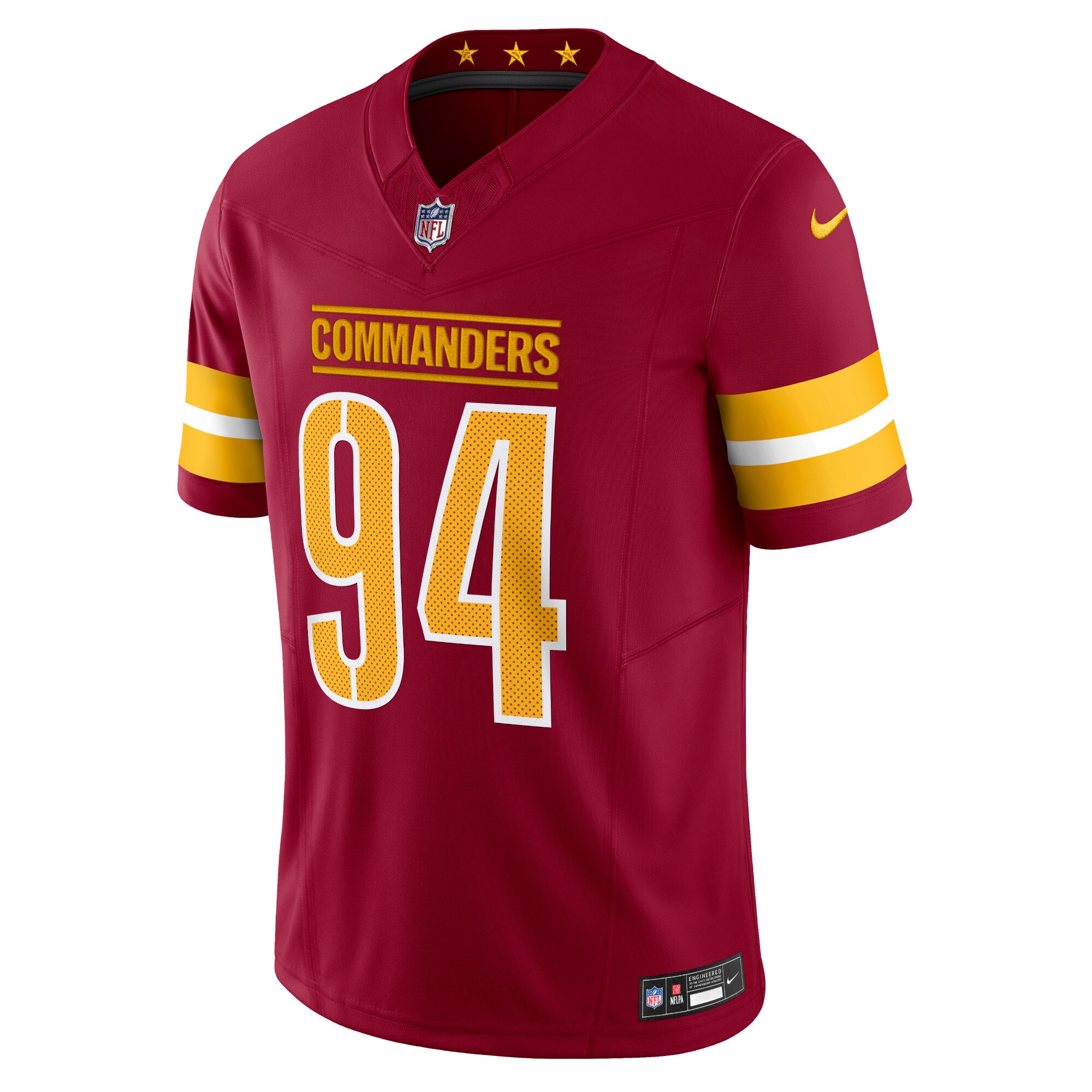 Daron Payne Washington Commanders Nike Vapor F.U.S.E. Limited Jersey - Burgundy