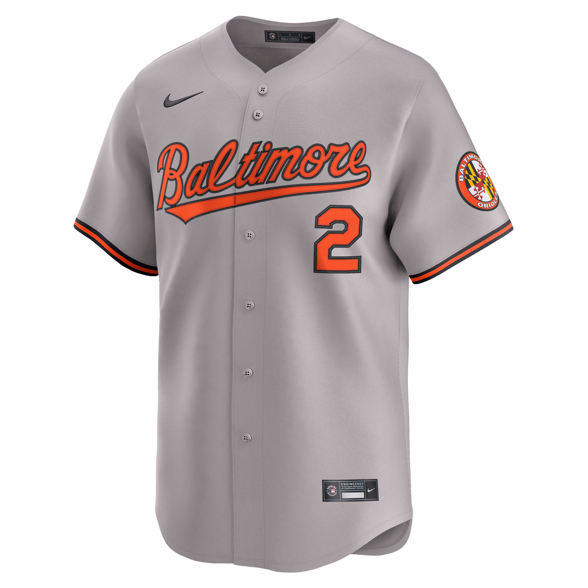 Gunnar Henderson Baltimore Orioles Nike Road Limited Player Jersey - Gray