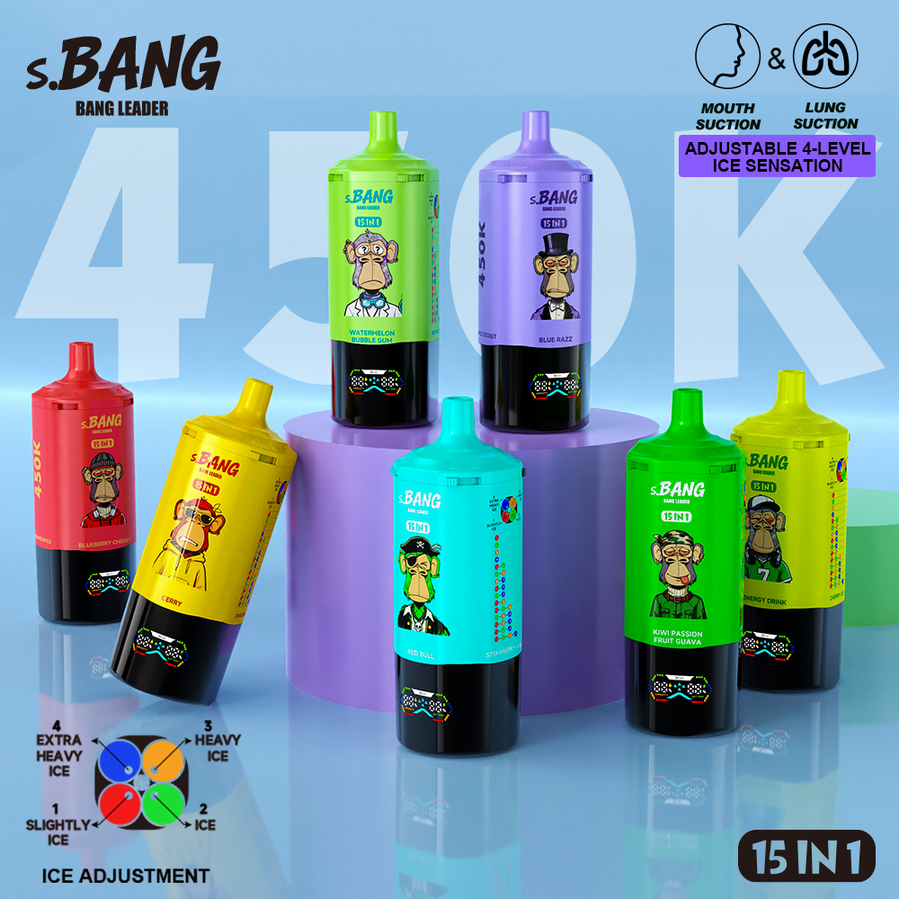 Bang Leader 450K 15 In 1 Puffs 450000 Disposable Vape High Puff Disposable