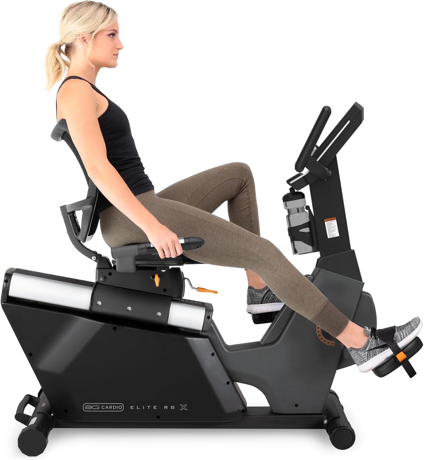 3G Cardio Elite RB X Recumbent Exercise Bike - FreeSync FTMS Bluetooth Smart App Connectivity - Compact 49