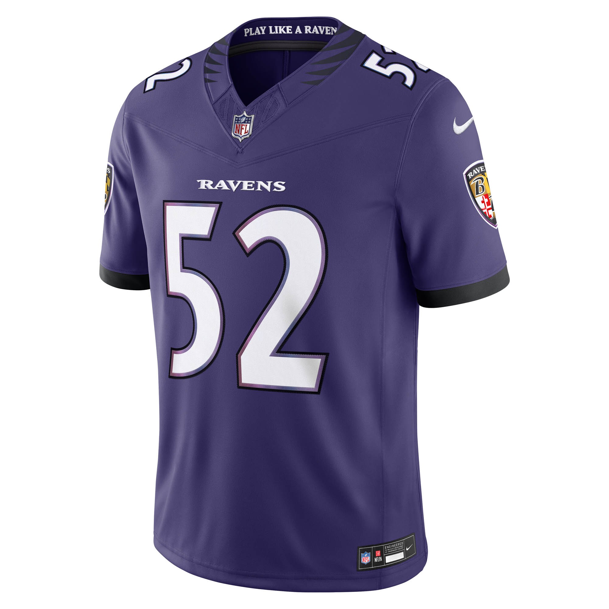 Ray Lewis Baltimore Ravens Nike Vapor F.U.S.E. Stitched Retired Limited Jersey - Purple