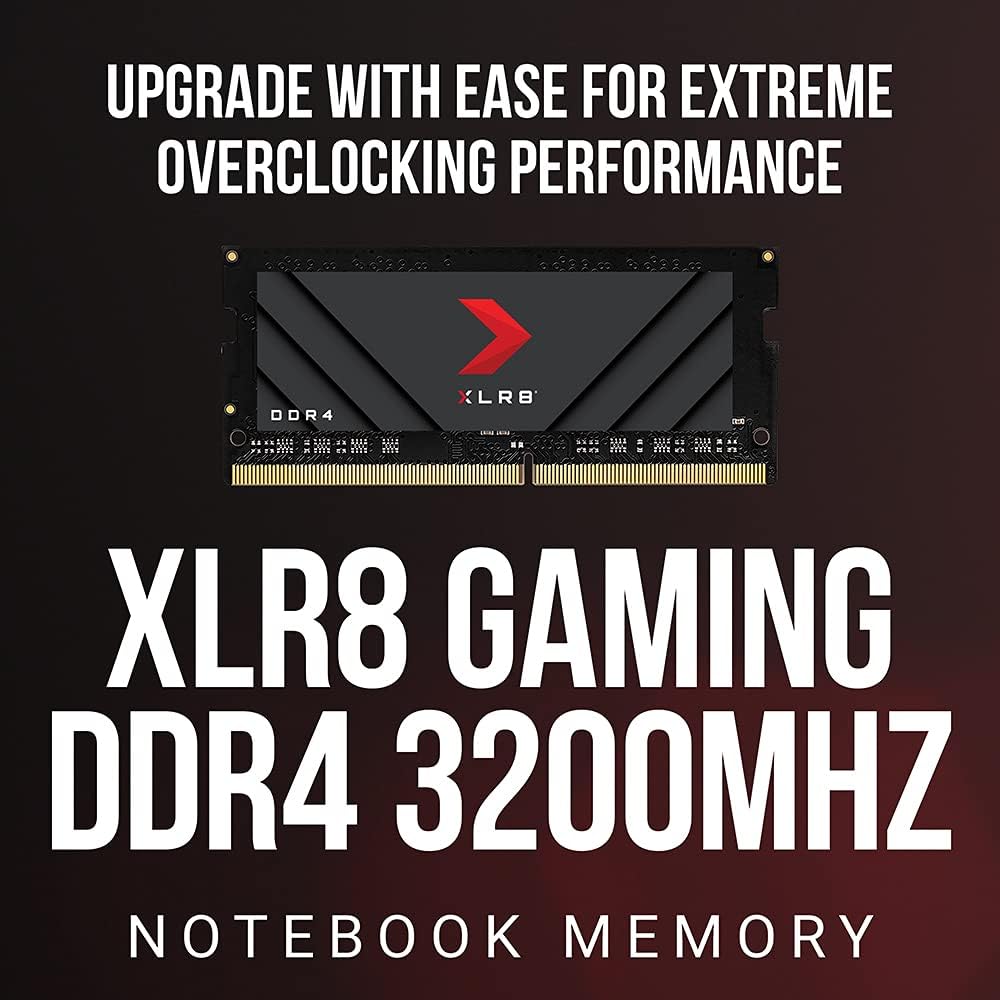 PNY XLR8 Gaming 16GB DDR4 3200MHz (PC4-25600) CL20 1.2V Notebook/Laptop (SODIMM) Computer Memory – MN16GSD43200X