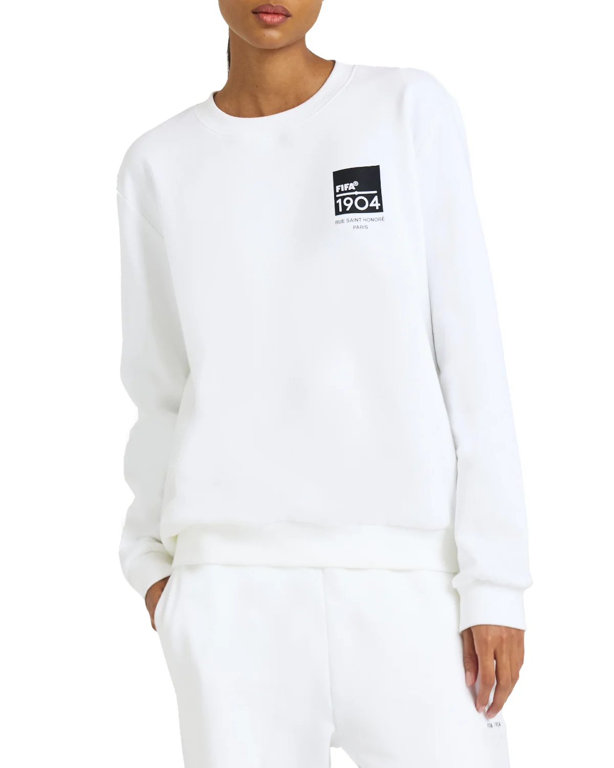 FIFA 1904 White Square Crewneck - Unisex