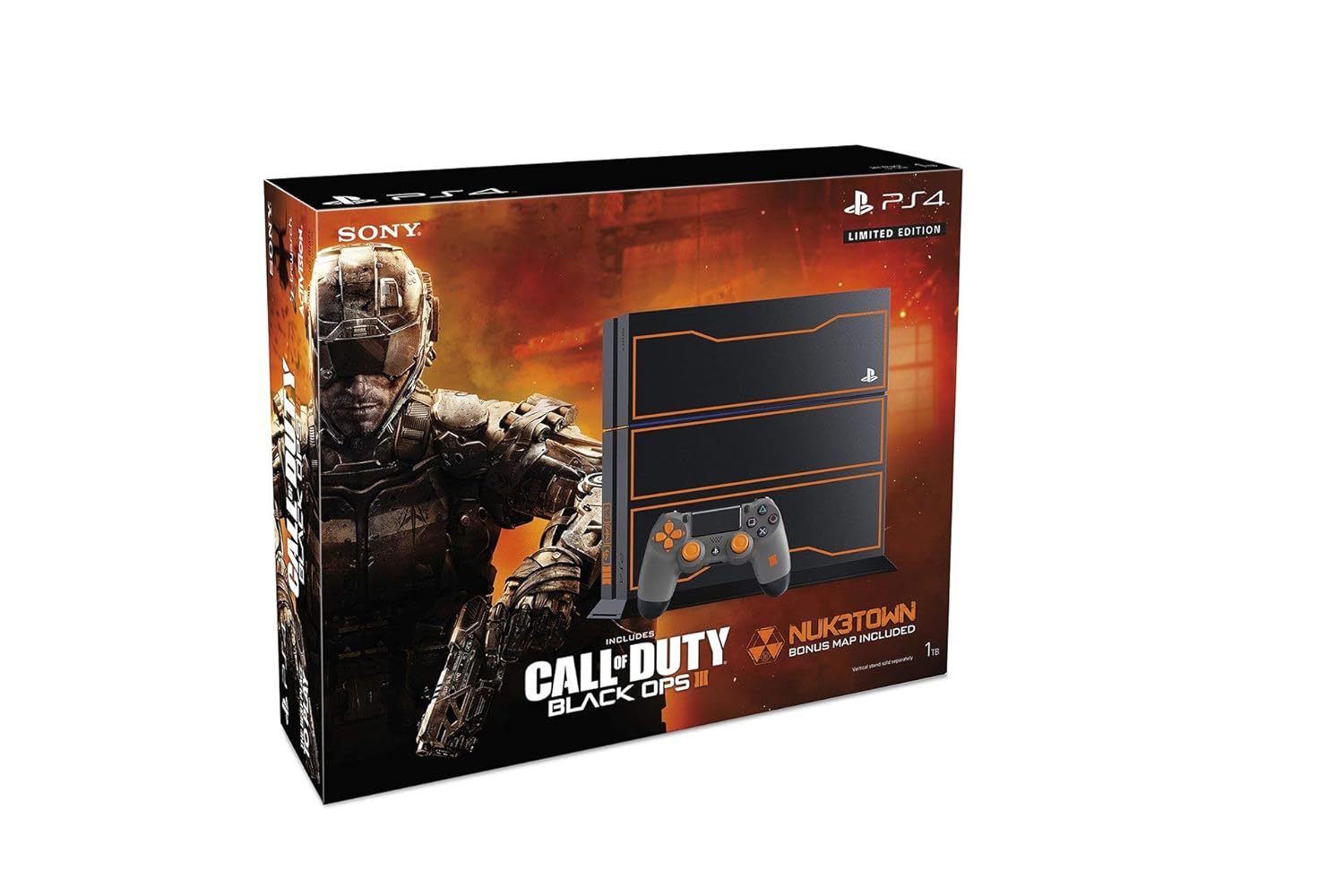 PlayStation 4 1TB Console - Call of Duty: Black Ops 3 Limited Edition Bundle Discontinued (Renewed)