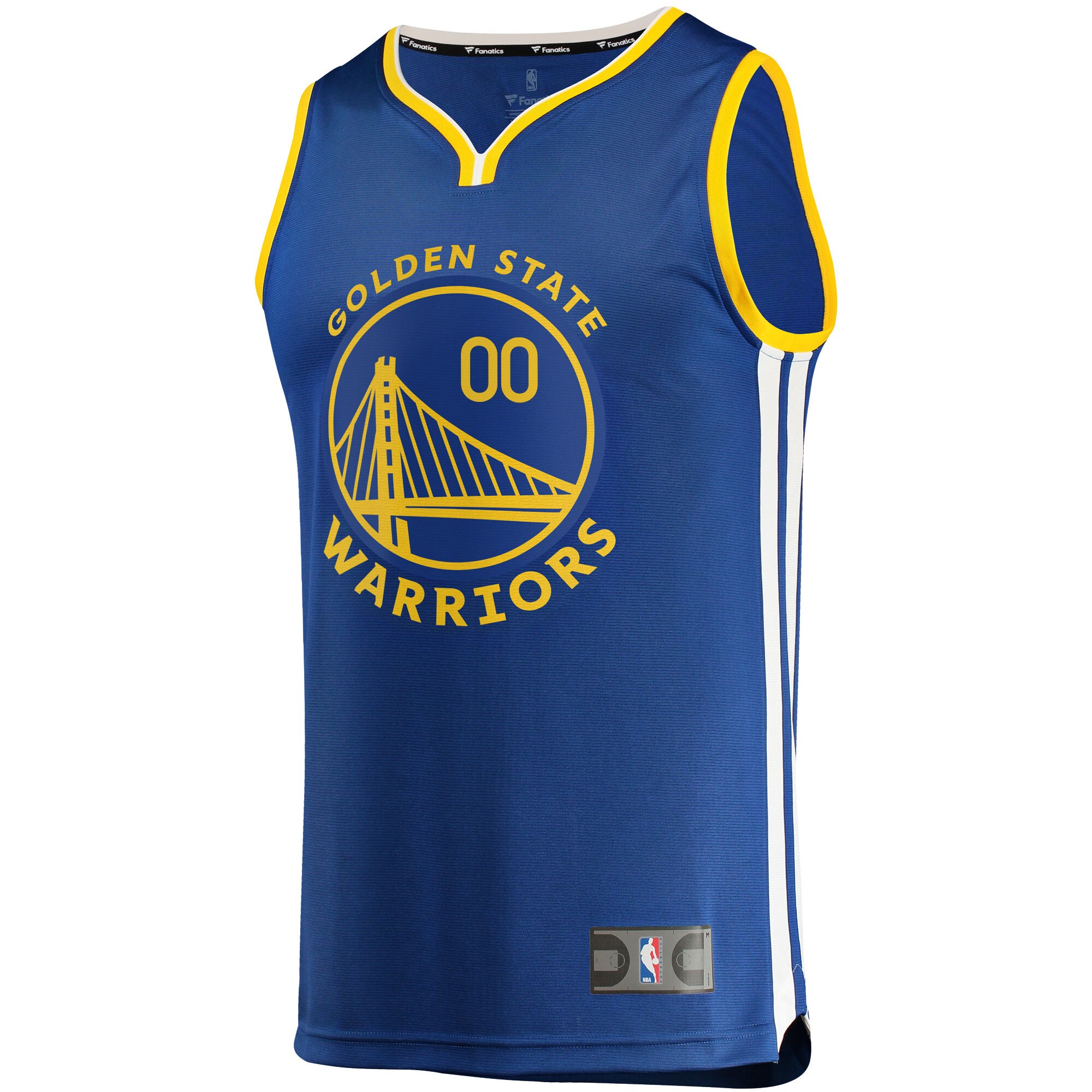Golden State Warriors Fanatics Youth 2019/20 Fast Break Custom Replica Jersey Royal - Icon Edition