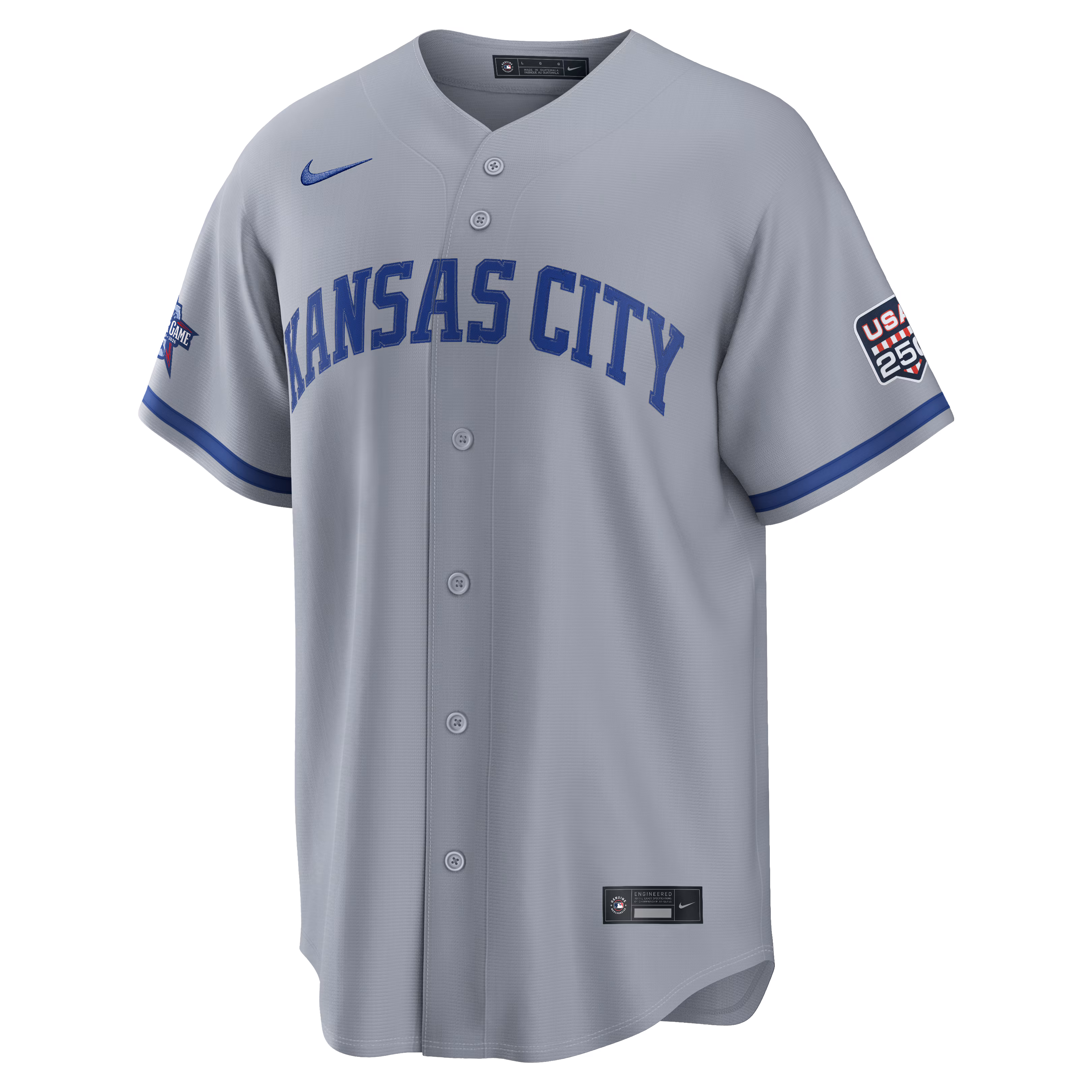 2026 All-Star Game Kansas City Royals Bobby Witt Jr. Nike Gray Replica Jersey