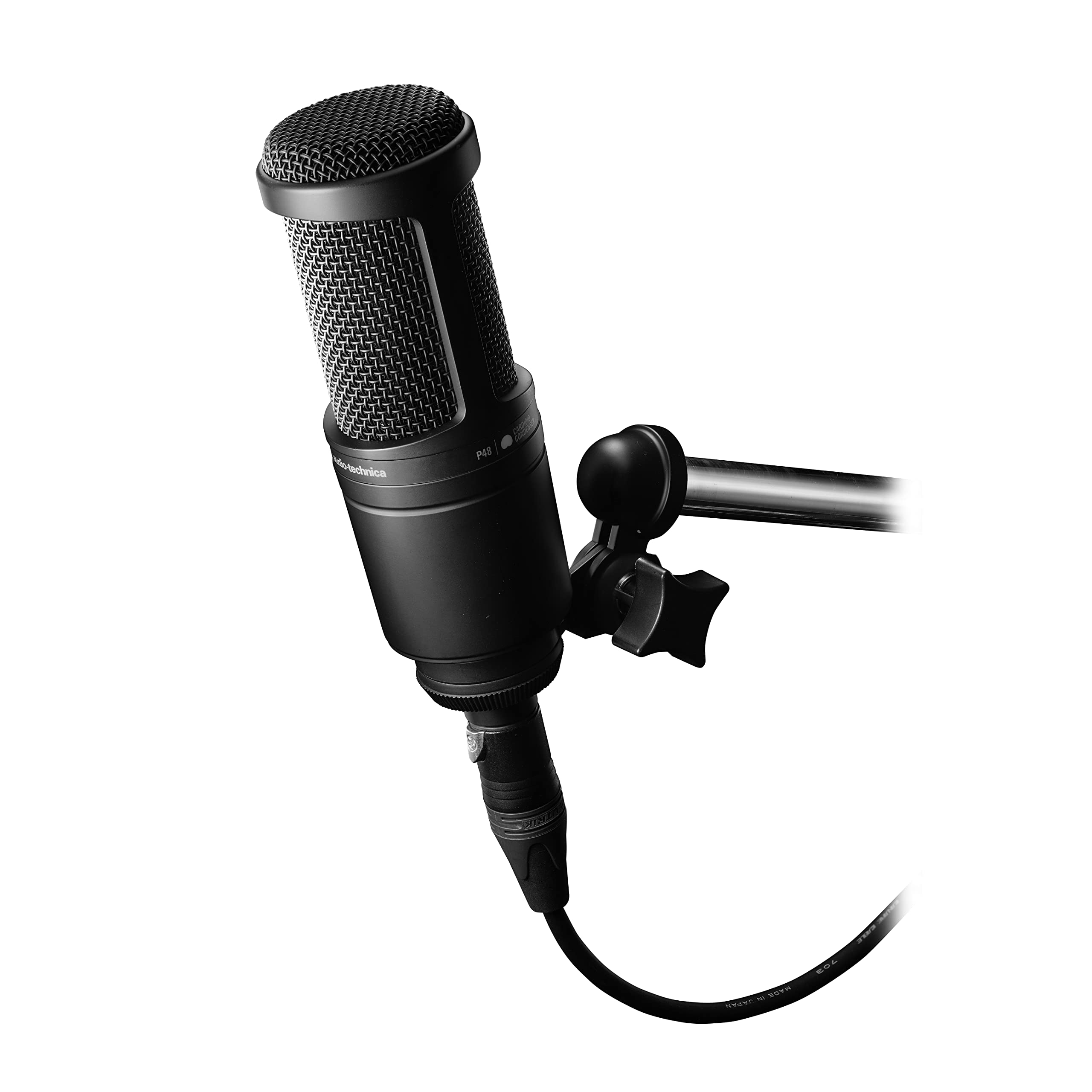 AUDIO-TECHNICA AT2020 Cardioid Condenser XLR Microphone - Black