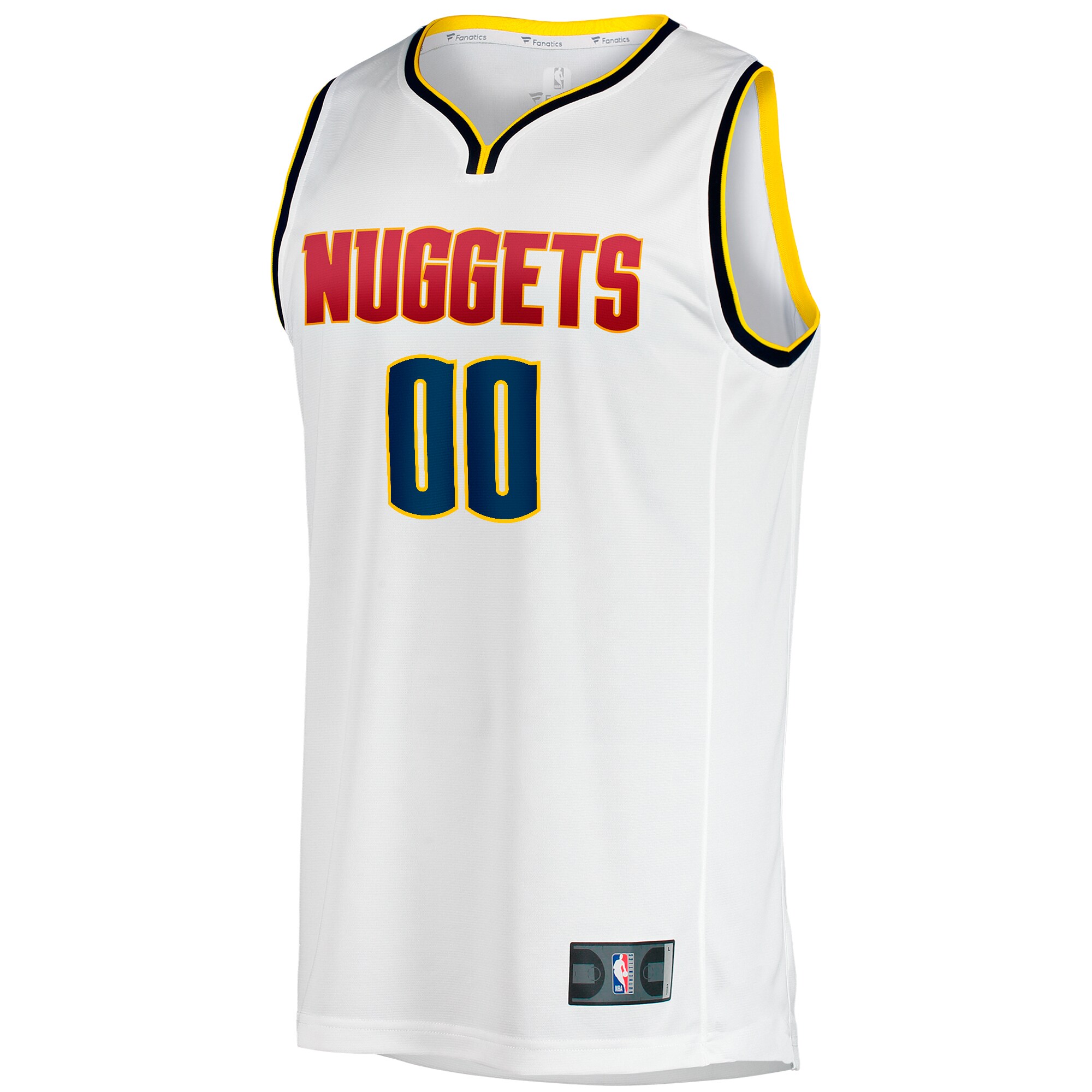 Denver Nuggets Fanatics Fast Break Custom Replica Jersey - Association Edition - White