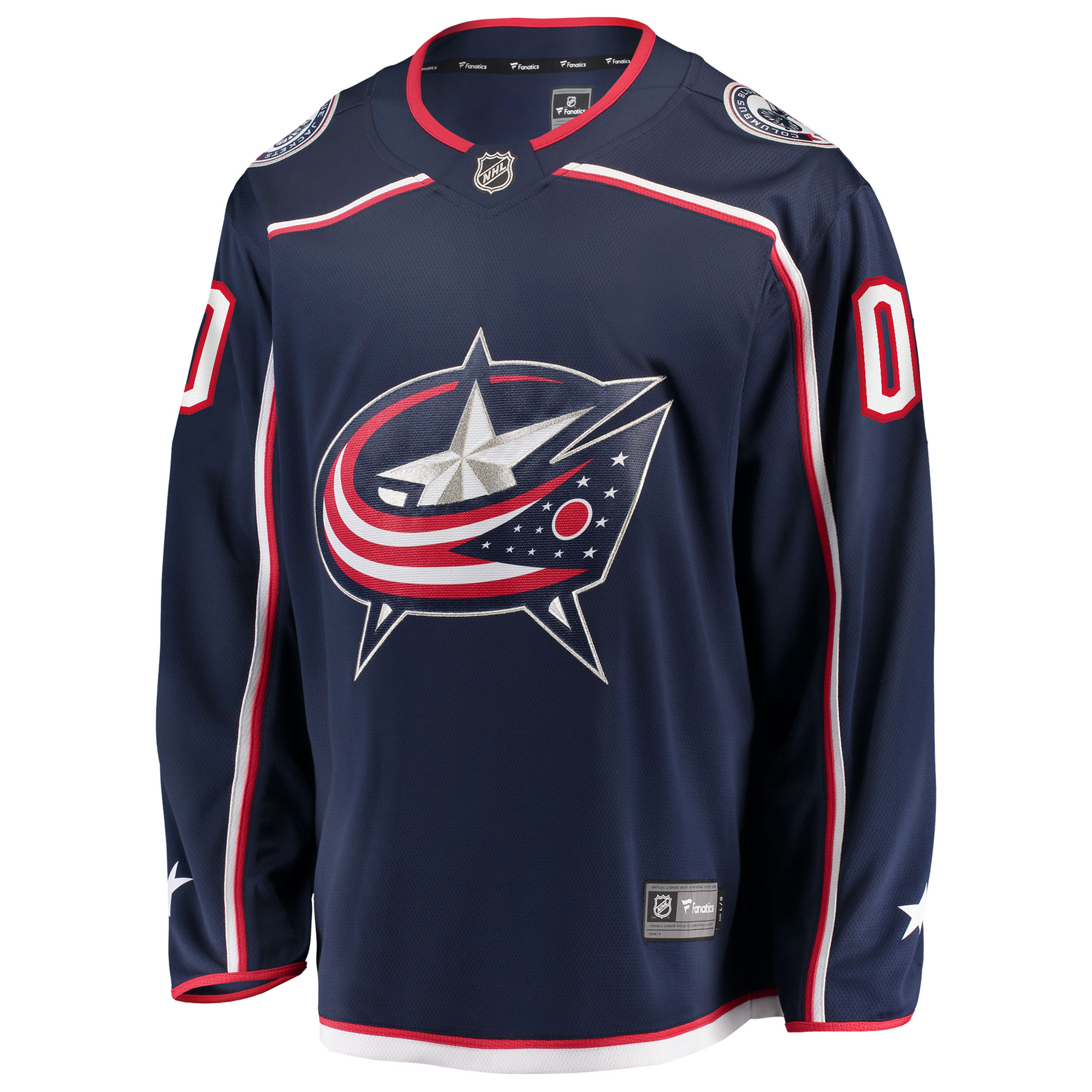 Columbus Blue Jackets Fanatics Home Breakaway Custom Jersey - Navy