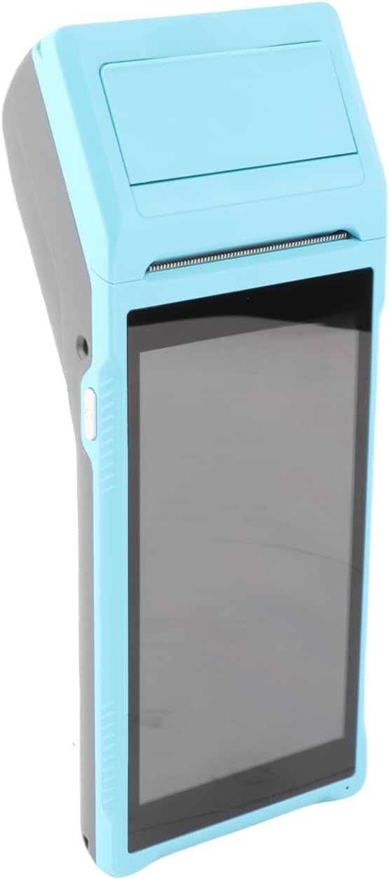 Compact for 11.0 PDA Handheld POS Terminal 2D Barcode Scanner Data Collector 4G WiFi BT Mobile with 58mm Thermal Printer for Retail Store (US Plug)