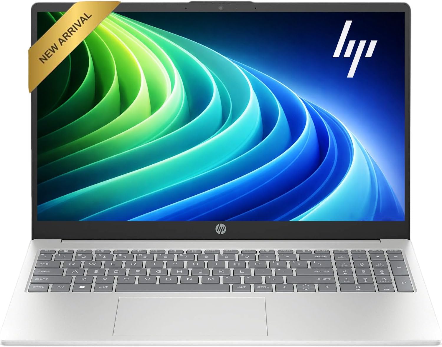 HP 15.6 inch Laptop Computer • 2026 Edition • Intel 8 Cores i3 CPU • 16GB RAM • 256GB SSD • Ultra-Quiet Design • Windows 11 with Office 365 for The Web • w/o Mouse