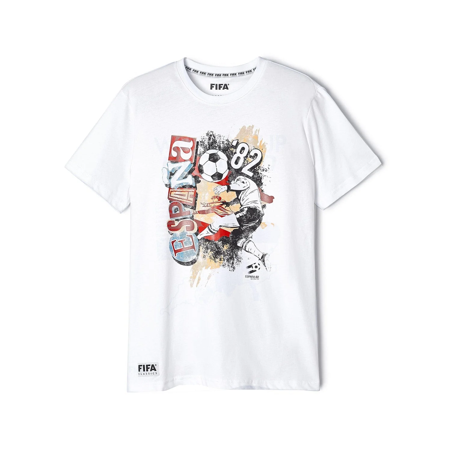 FIFA Classics Spain '82 Retro Paint T-Shirt - Unisex