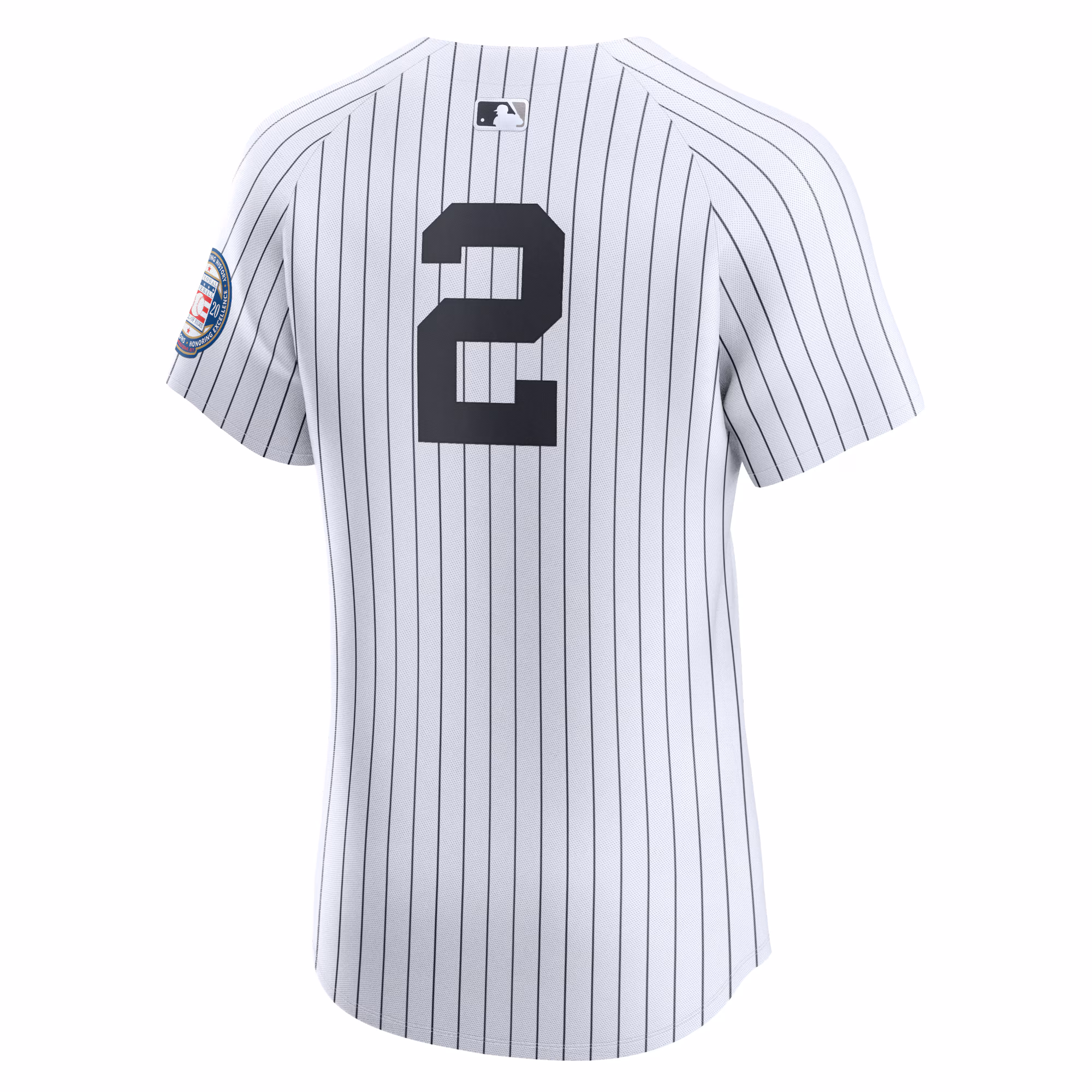 Derek Jeter New York Yankees Nike Home 2020 Hall of Fame Induction Patch Elite Player Jersey - White
