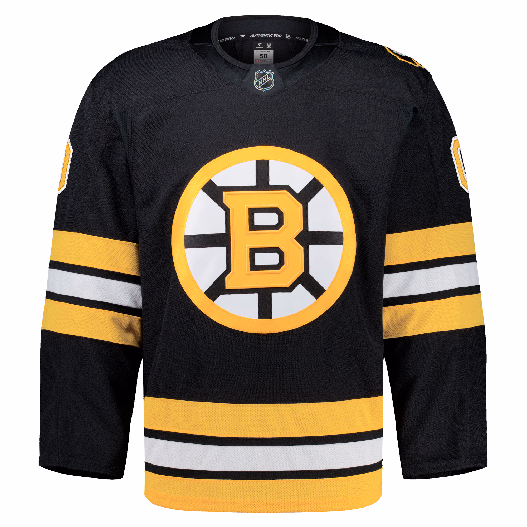 Boston Bruins Fanatics Home Authentic Pro Custom Jersey - Black
