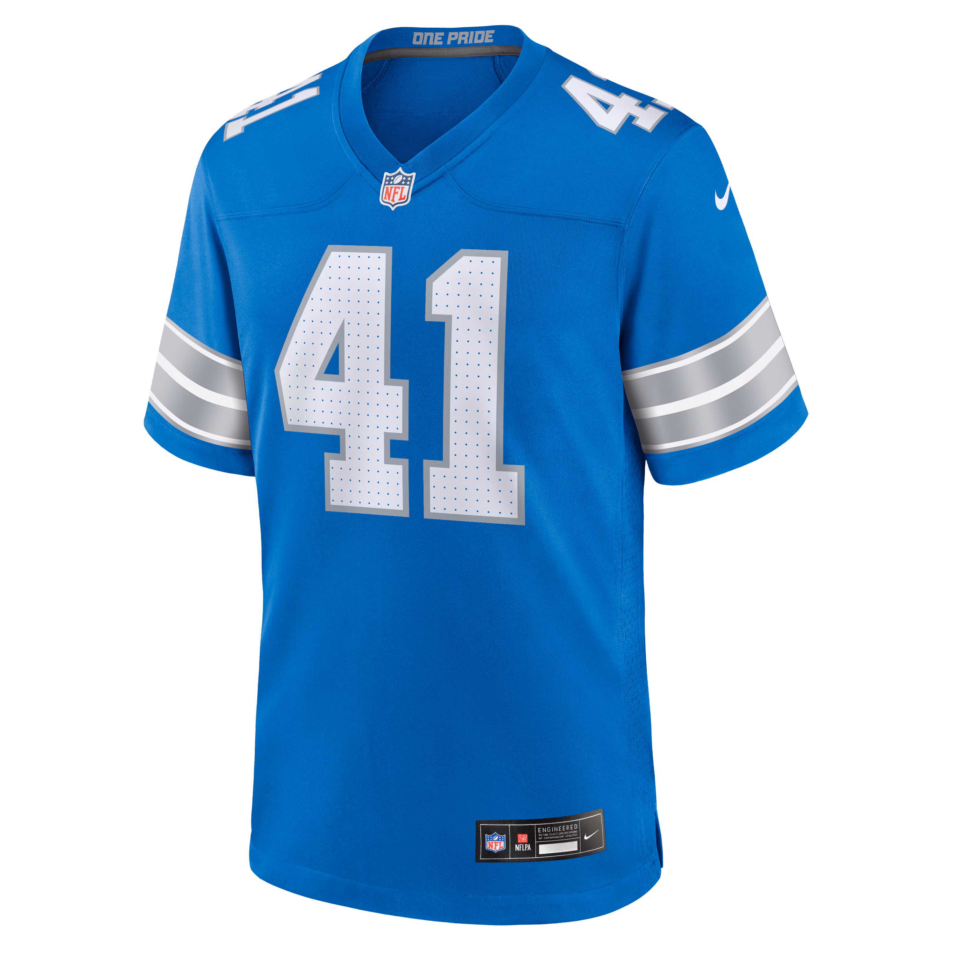 Gunnar Oakes Detroit Lions Nike Team Game Jersey -  Blue