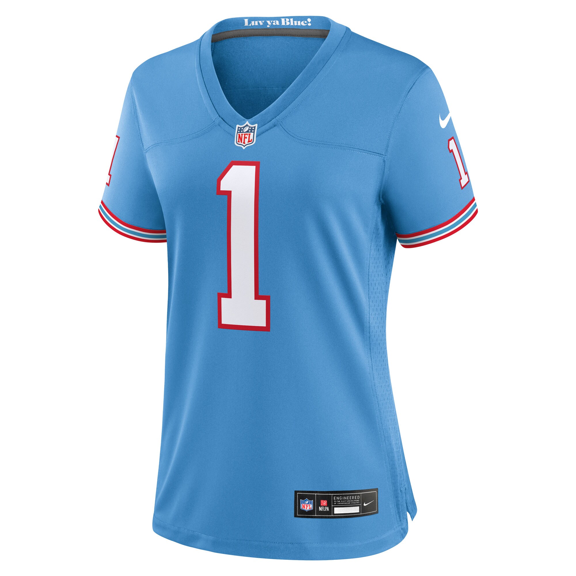 Cameron Ward Tennessee Titans Nike Women's Alternate Oilers Throwback Game Jersey - Light Blue