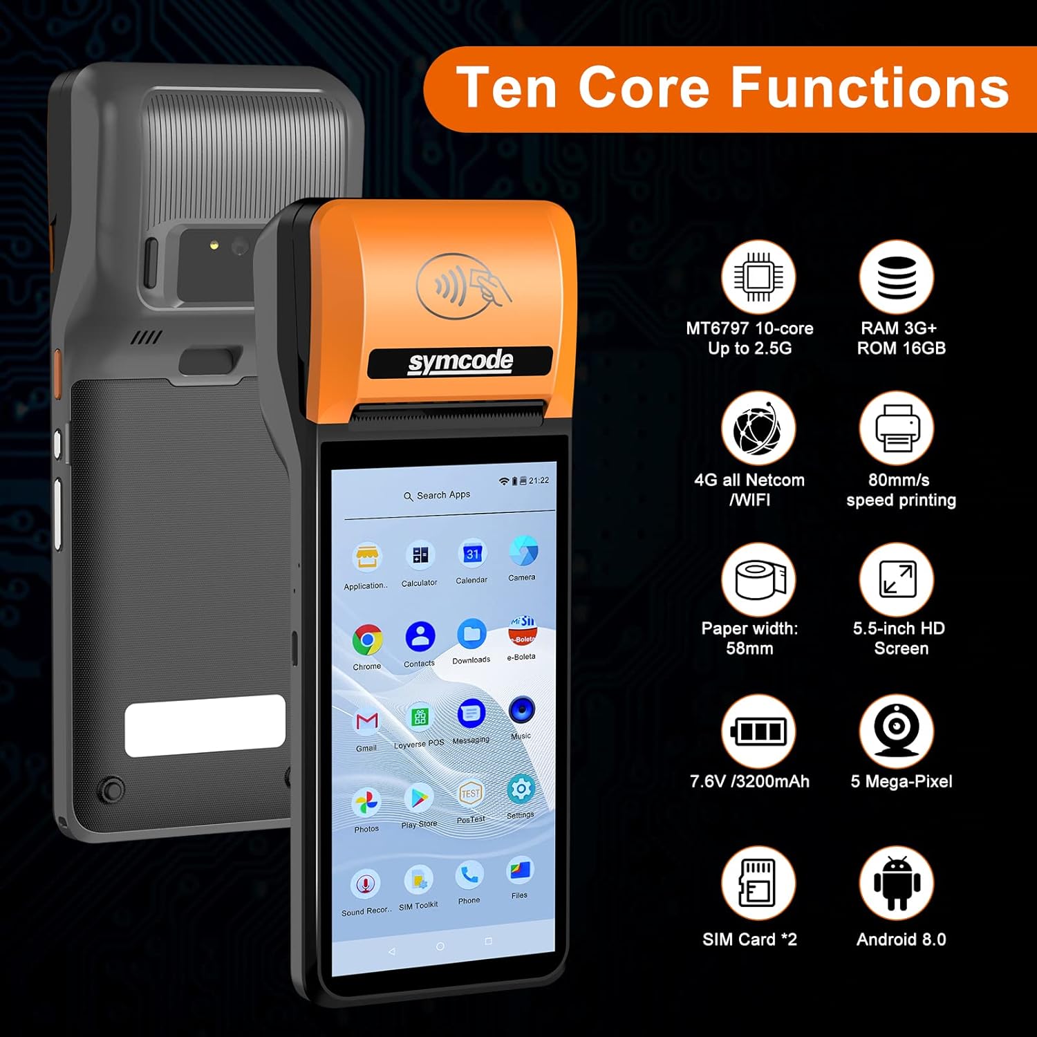 symcode New POS PDA Thermal Receipt Printer 5.99