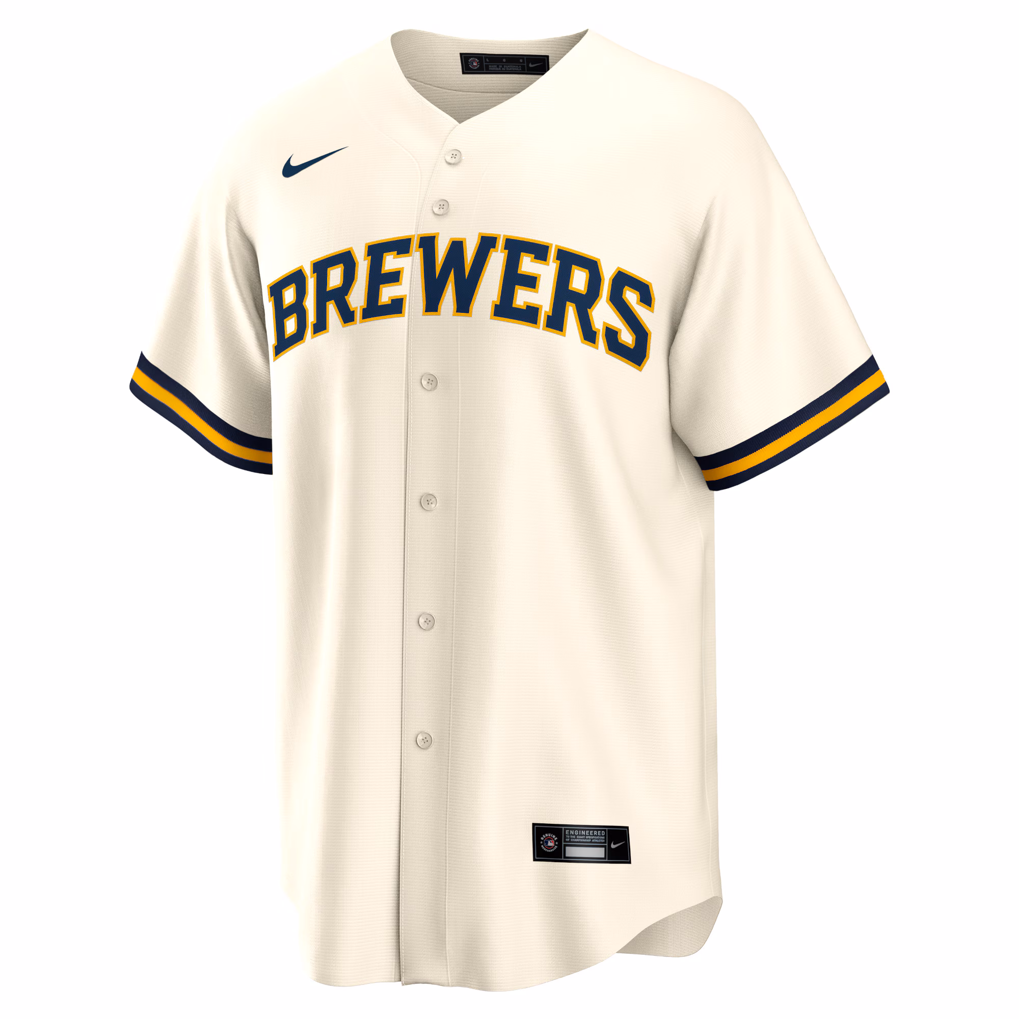 Christian Yelich Milwaukee Brewers Nike Home Replica Player Jersey - Cream