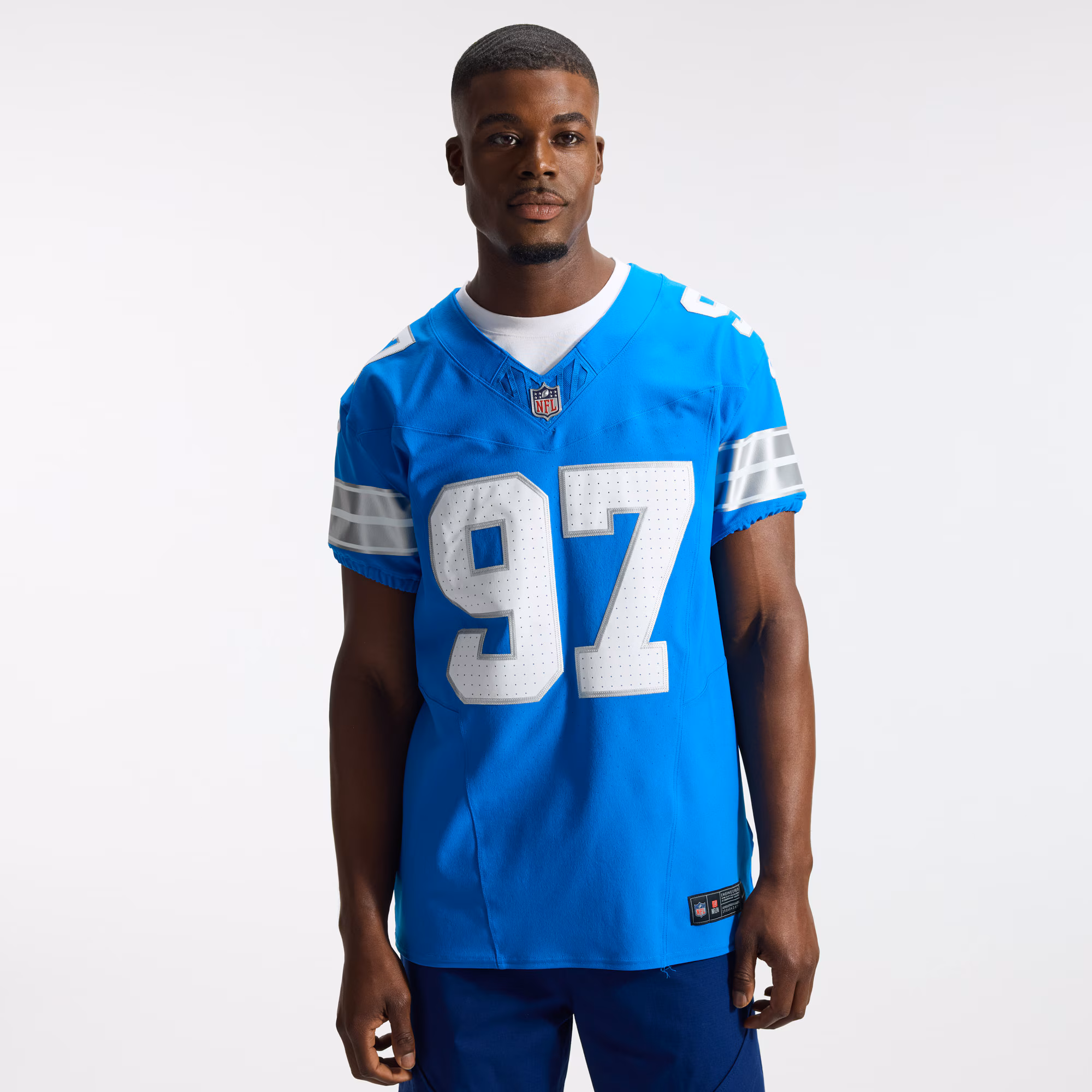 Aidan Hutchinson Detroit Lions Nike  Vapor F.U.S.E. Elite Jersey - Blue