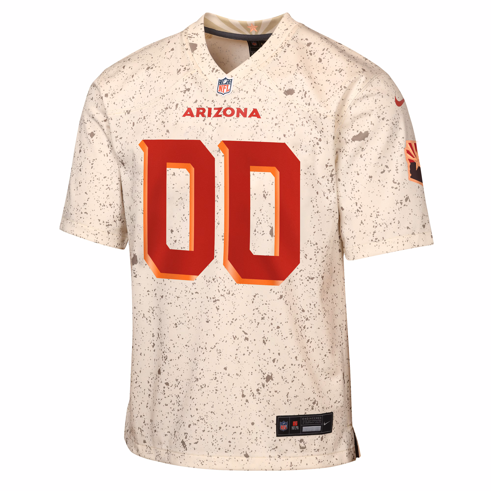 Arizona Cardinals Nike Youth 2025 Rivalries Collection Custom Game Jersey - Natural