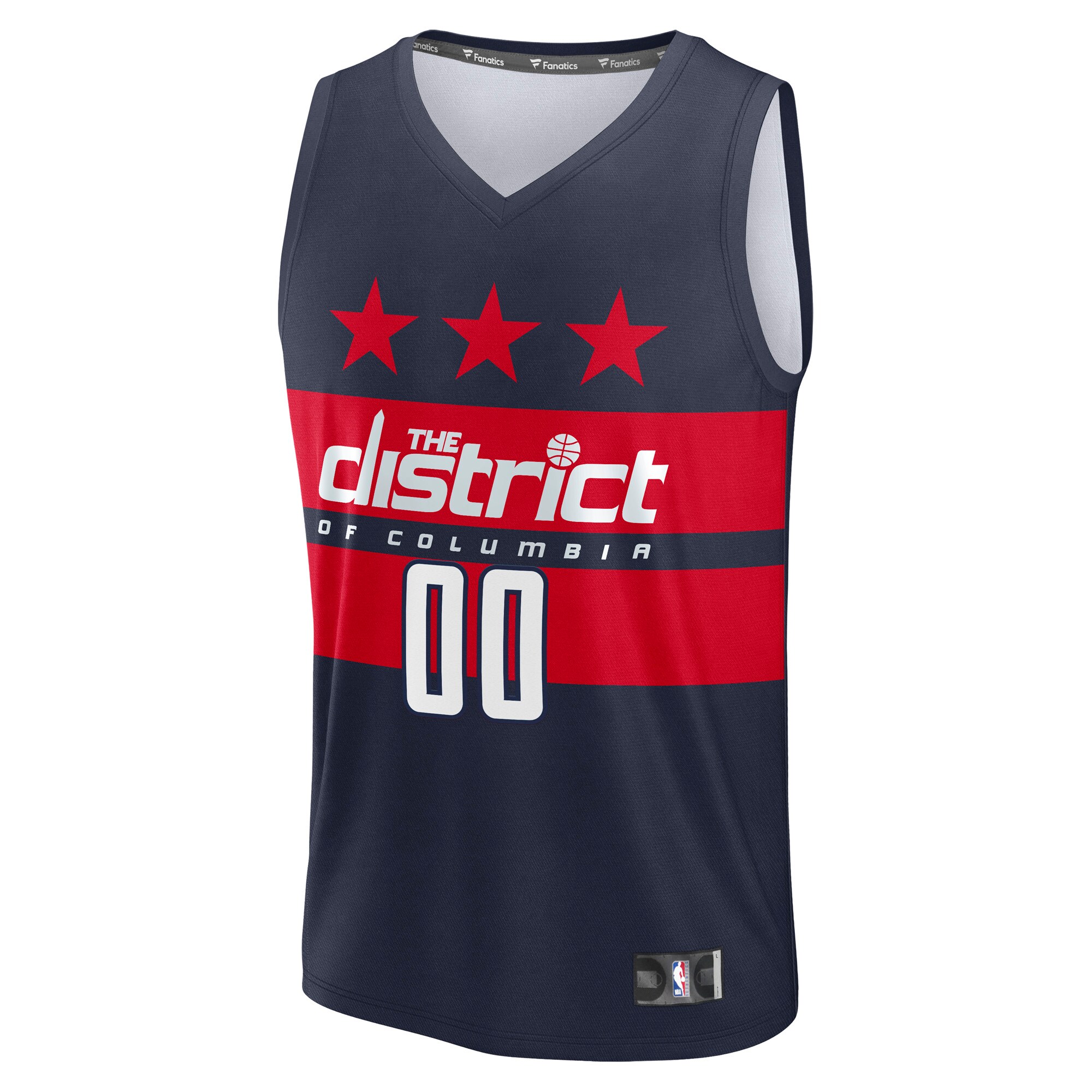 Washington Wizards Fanatics Youth Fast Break Custom Replica Jersey - Navy  - Statement Edition