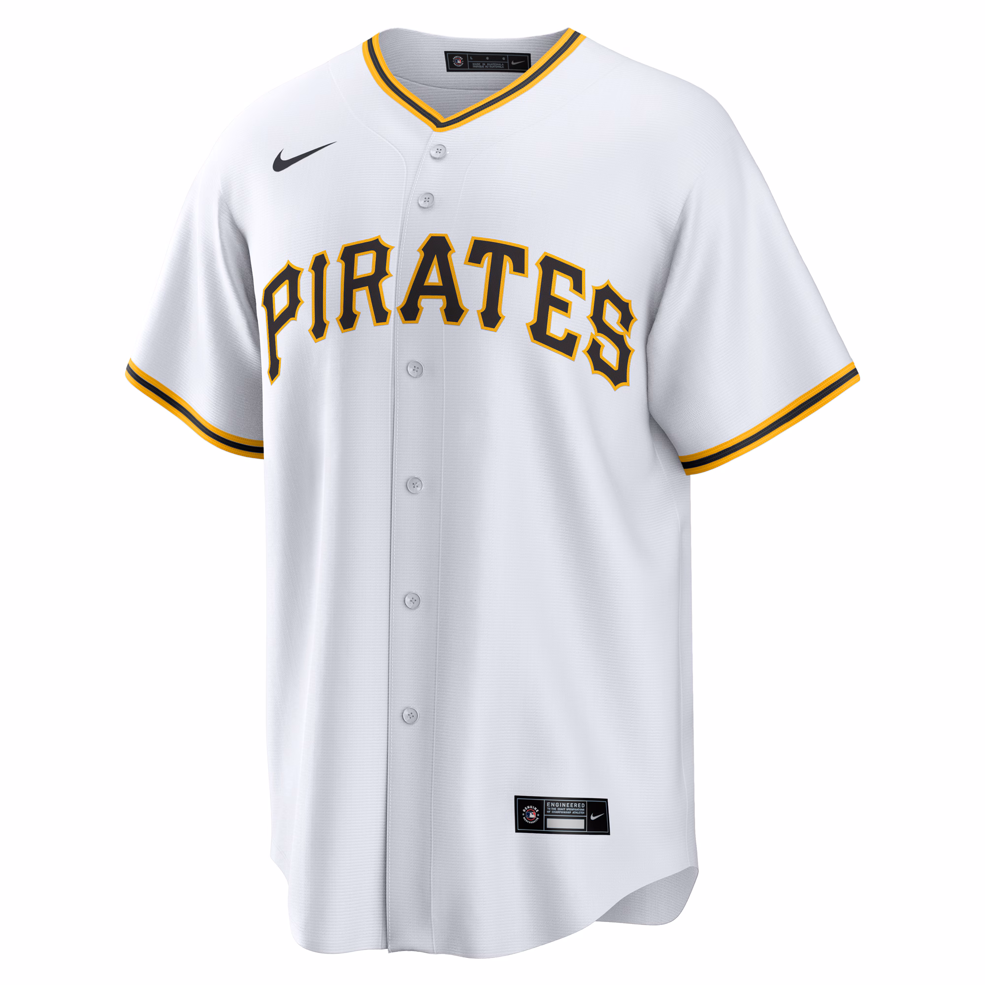 Pittsburgh Pirates Nike #1 Groom Home Replica Jersey - White