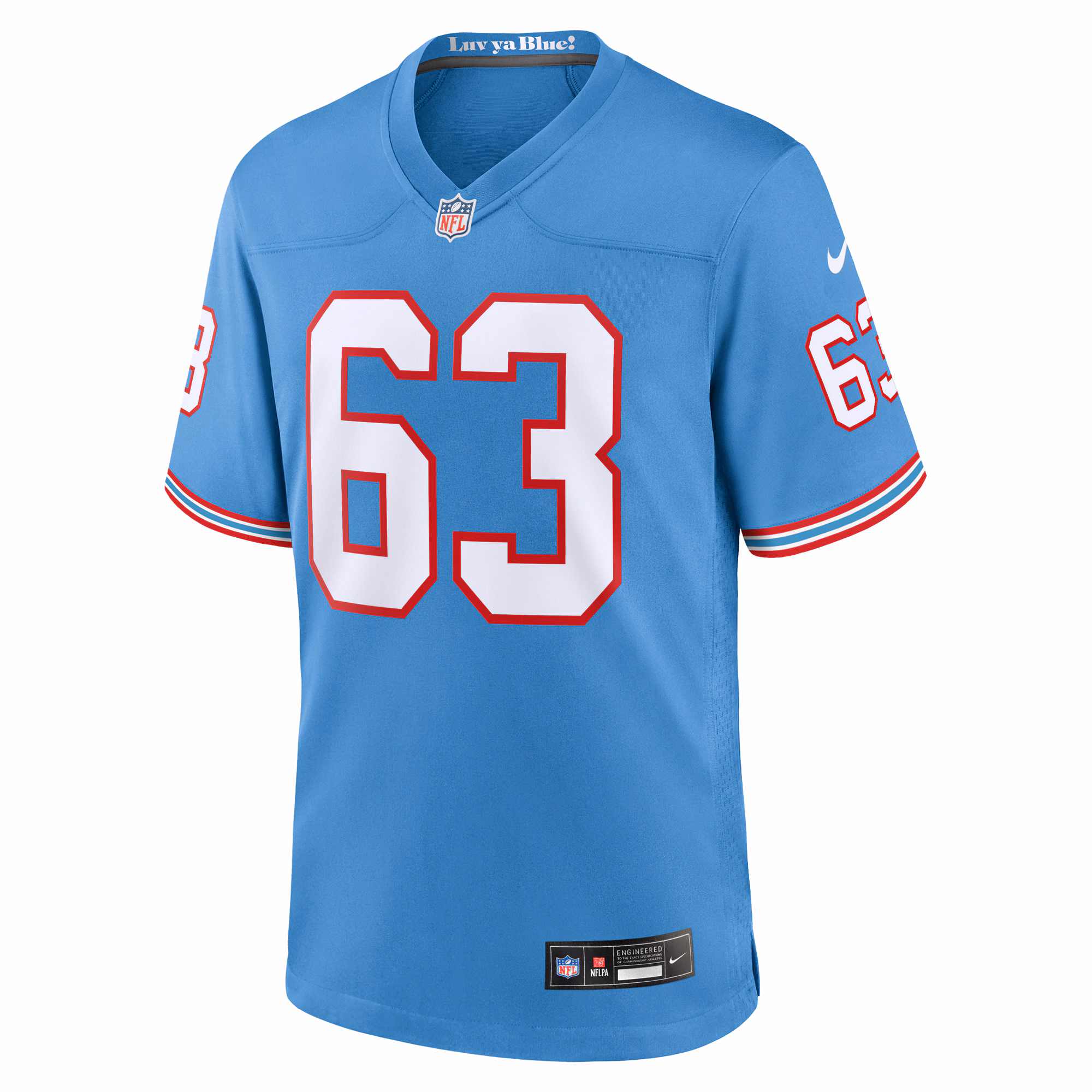 Mike Munchak Tennessee Titans Nike Retired Player Alternate Game Jersey - Light Blue