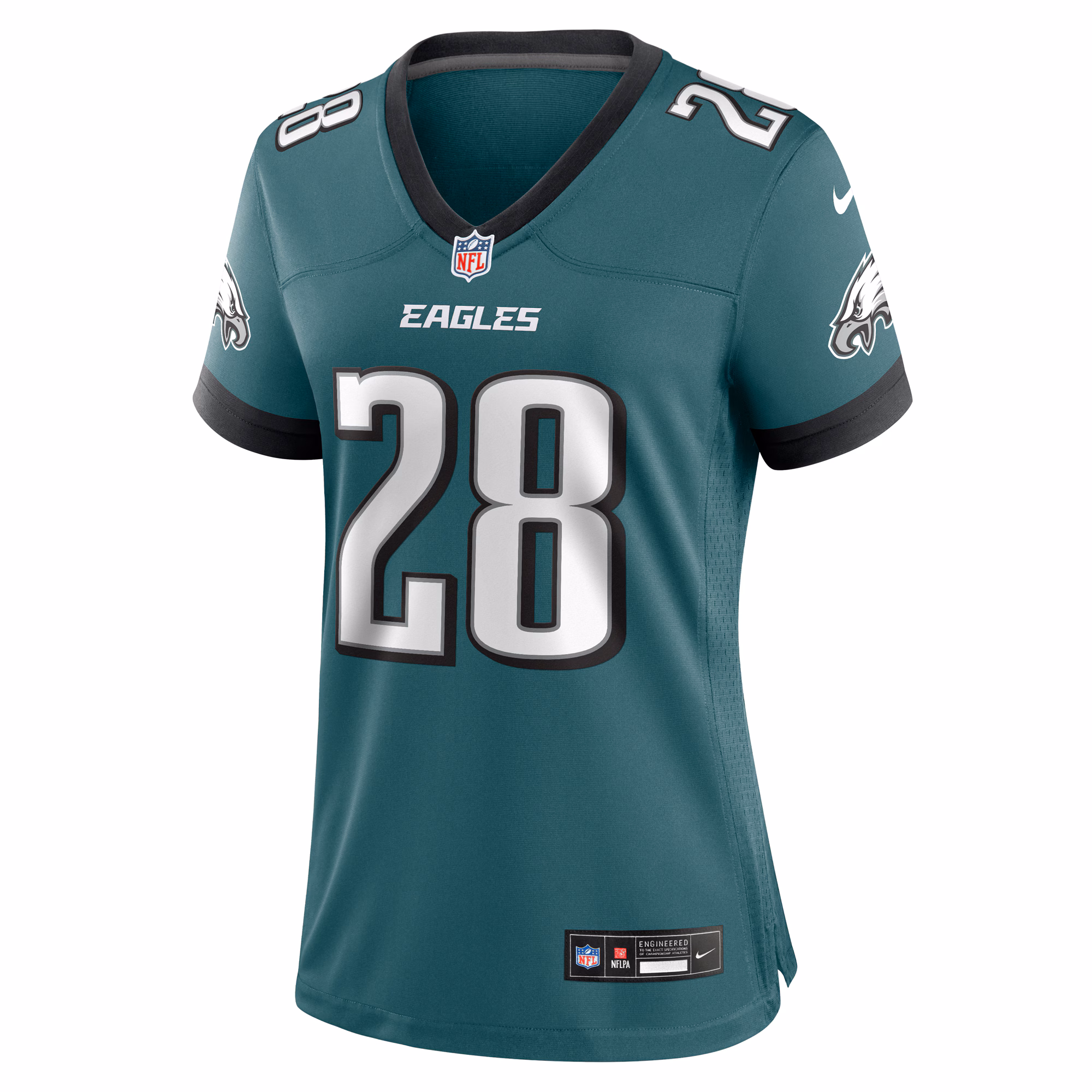 Will Shipley Philadelphia Eagles Nike Women's Team Game Jersey - Midnight Green