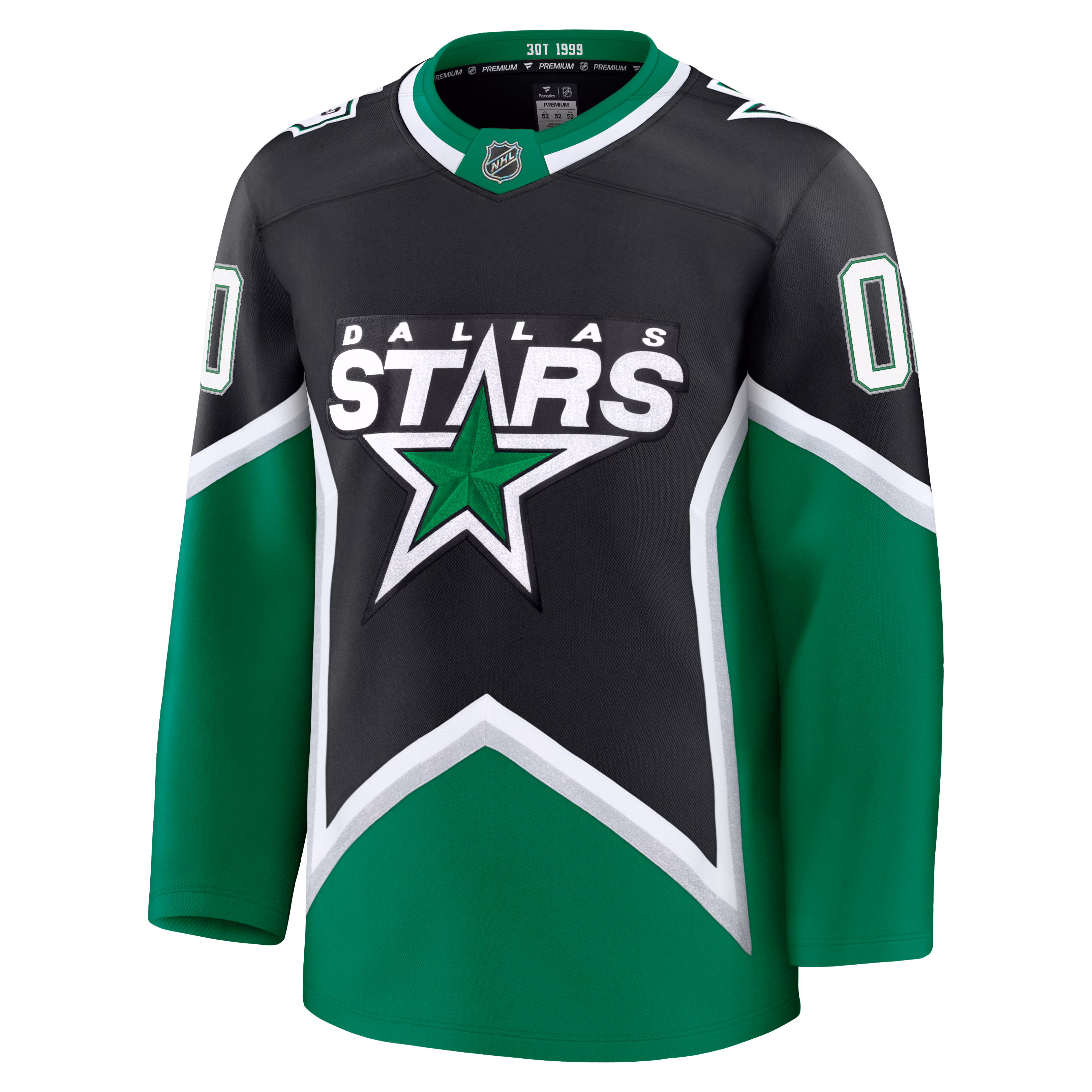 Dallas Stars Fanatics Alternate Premium Custom Jersey - Black