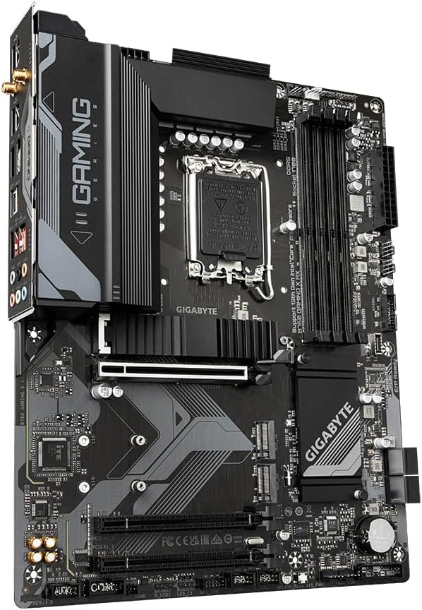 GIGABYTE B760 Gaming X AX Intel LGA 1700 ATX Motherboard, 4X DDR5~128GB, 3X PCI-E x16, 3X M.2, 4X SATA, 2X USB 3.2, 1x USB-C, 5X USB 2.0