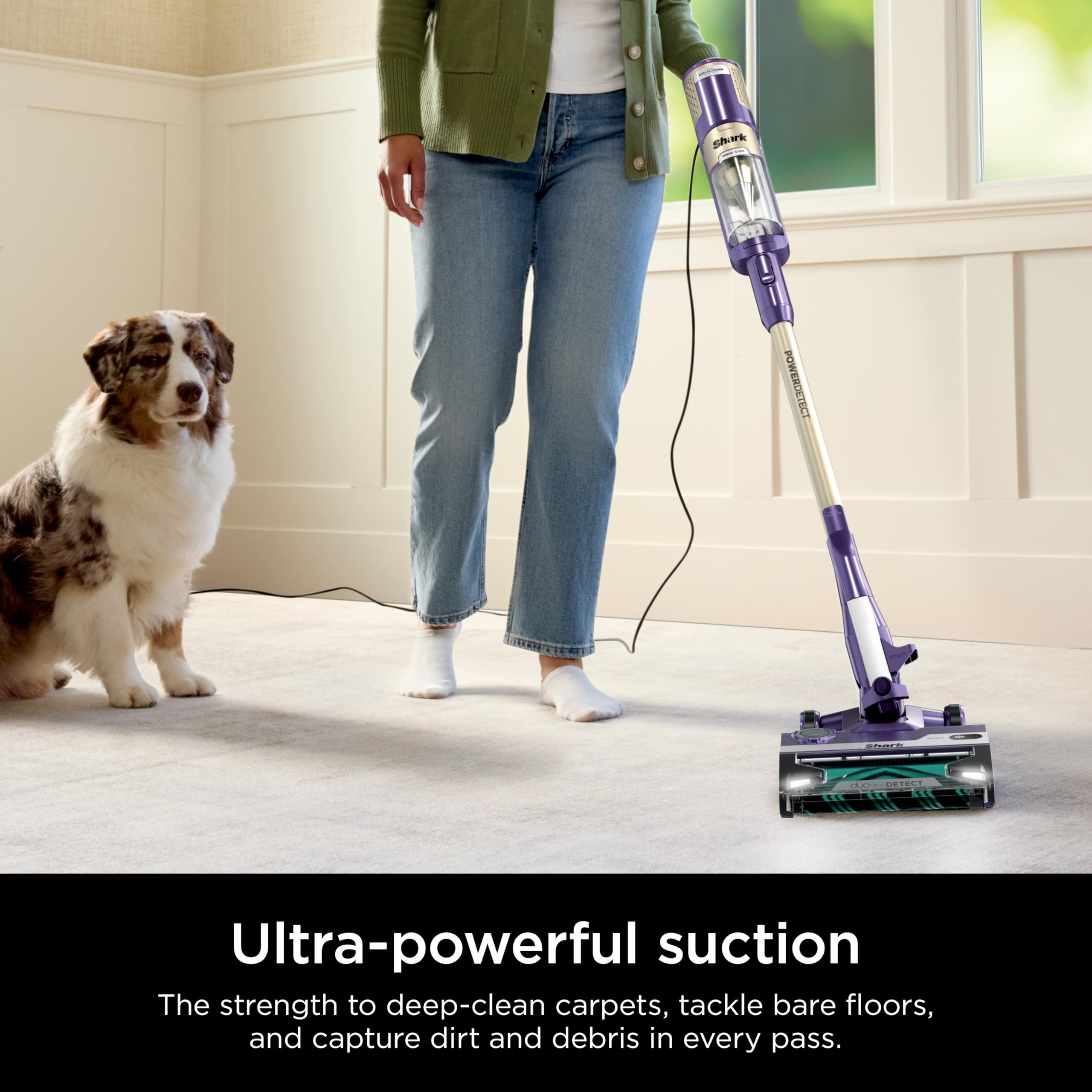 SHARK POWERDETECT Ultra-Light Corded Stick Vacuum HZ4002