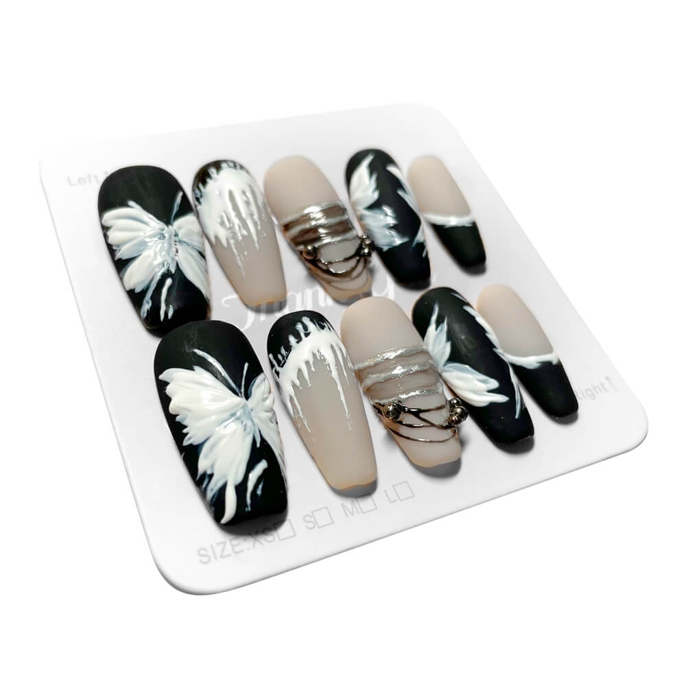Butterfly Whisper Press On NailsButterfly Whisper Press On Nails - SAYEGIRLS