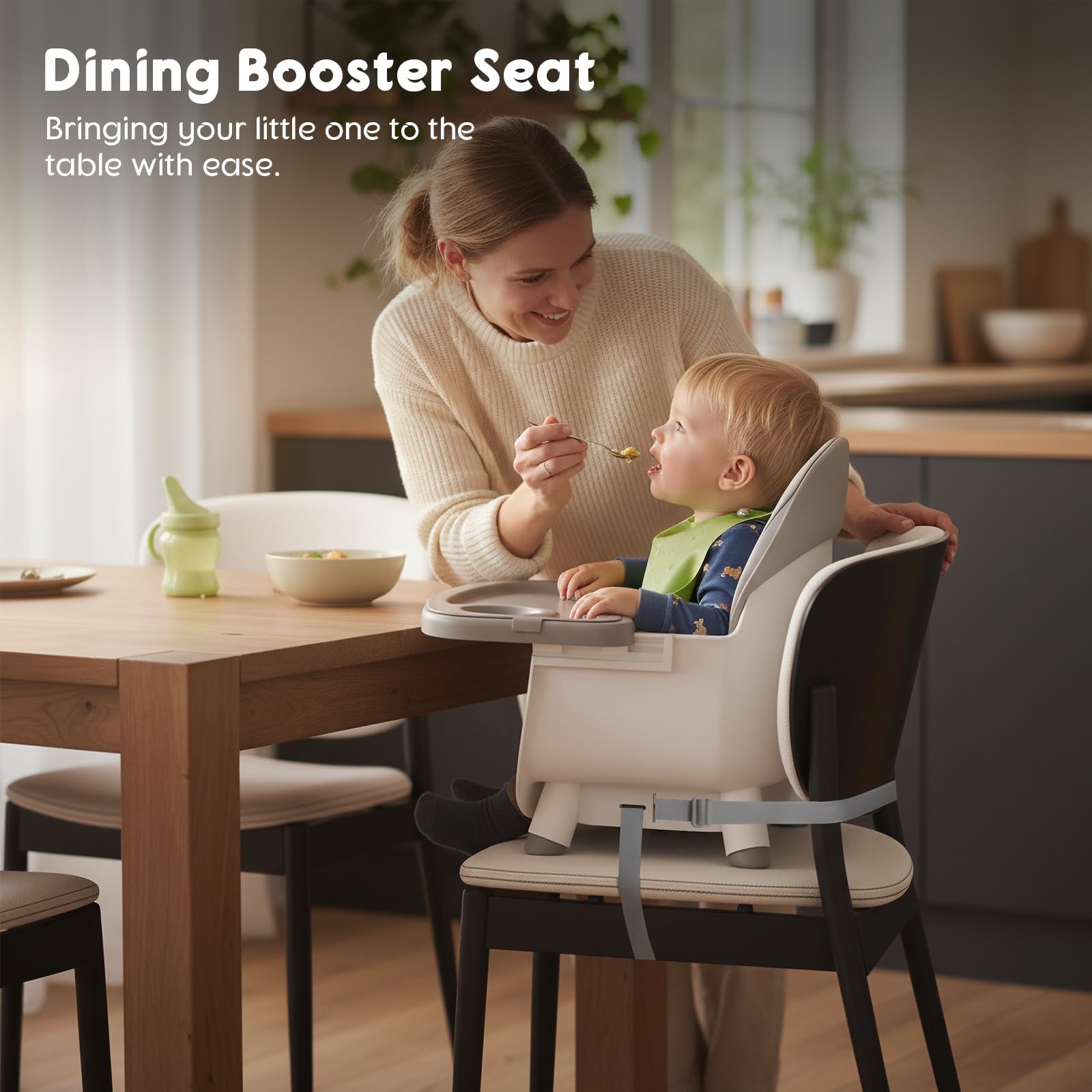 UNISWAN 6 in 1 Baby High Chair - Convertible Highchair Grey